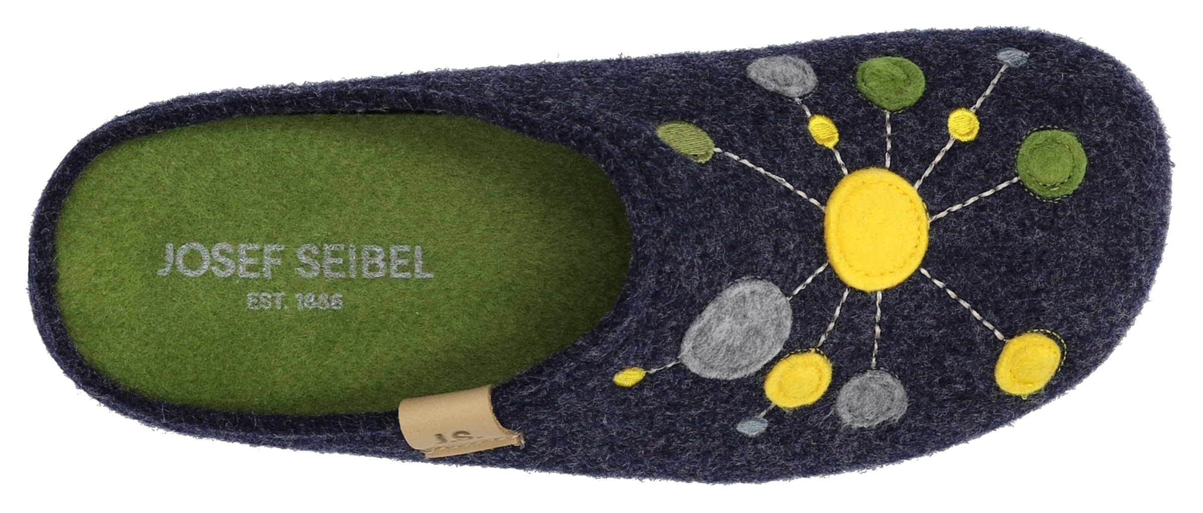 Josef Seibel Hausschuh »Cara 02«, Pantoffel, Slipper mit bunter Verzierung