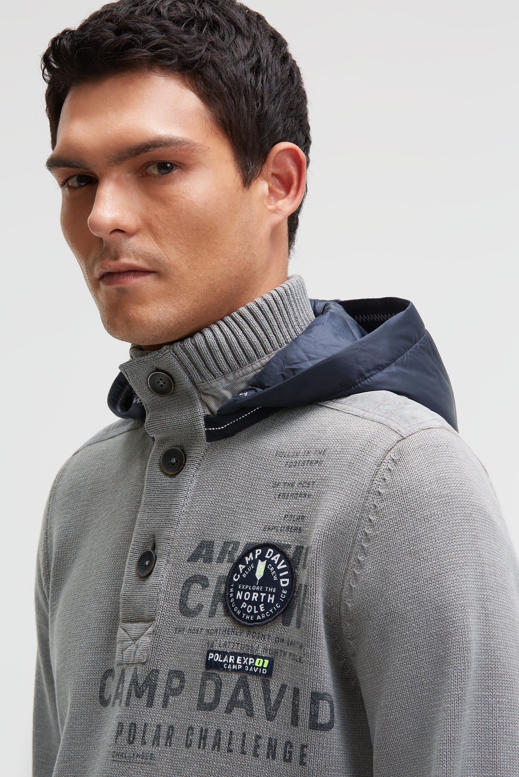 CAMP DAVID Kapuzenpullover aus Baumwolle