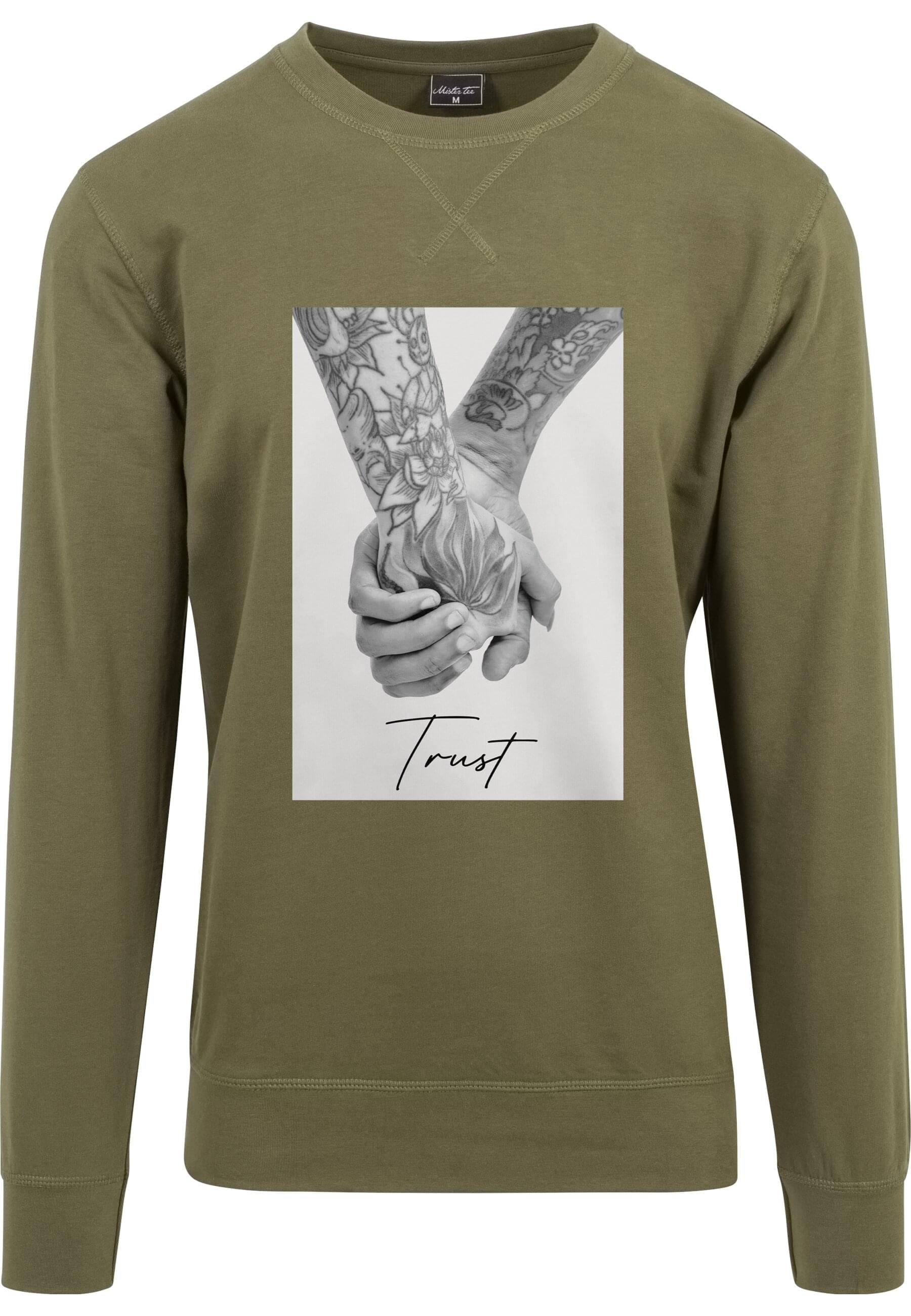 MisterTee Rundhalspullover »MisterTee Herren Trust 2.0 Crewneck«