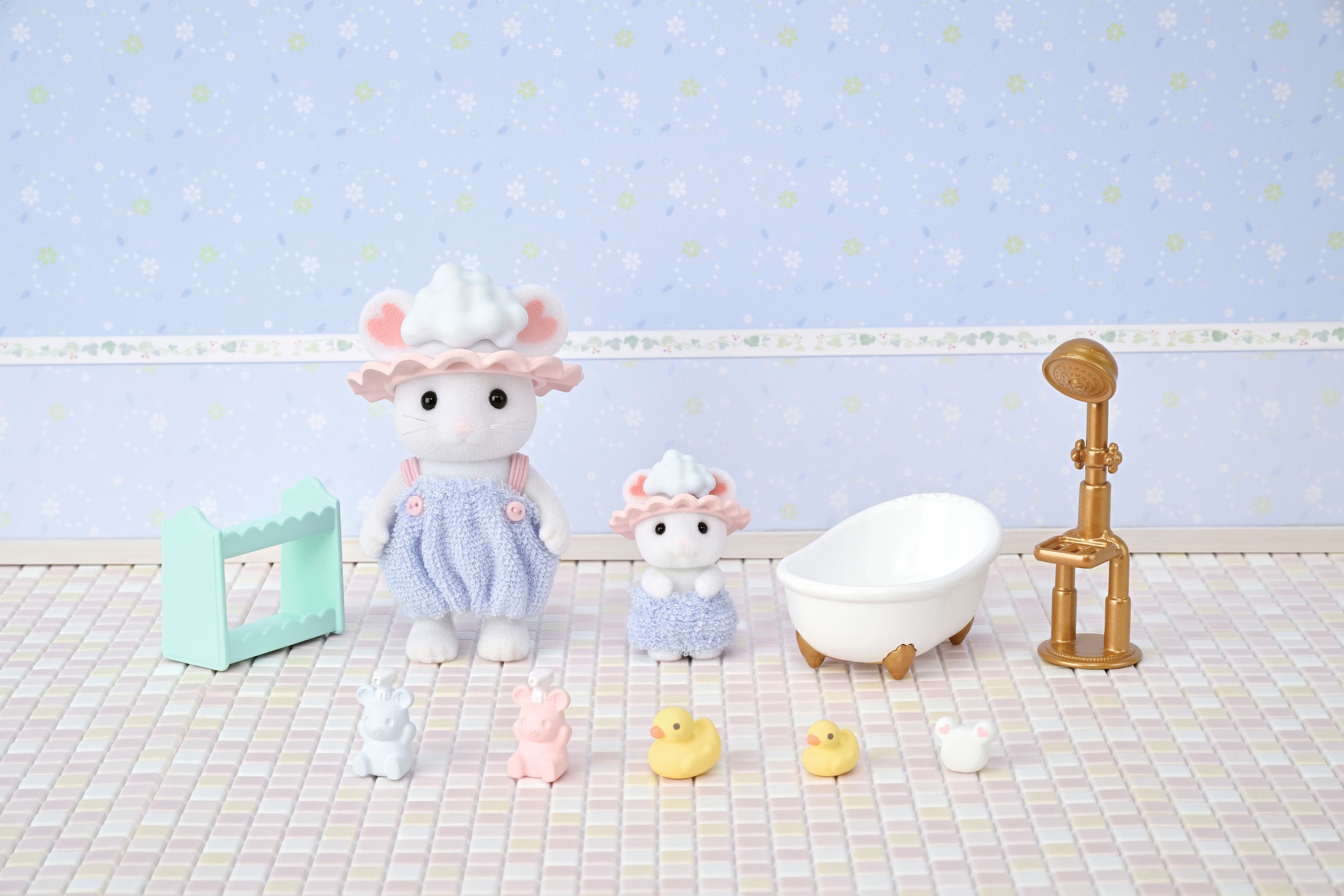 Sylvanian Families Spielwelt »Marshmallow Mäuse Badespaß Spielset (5805)«