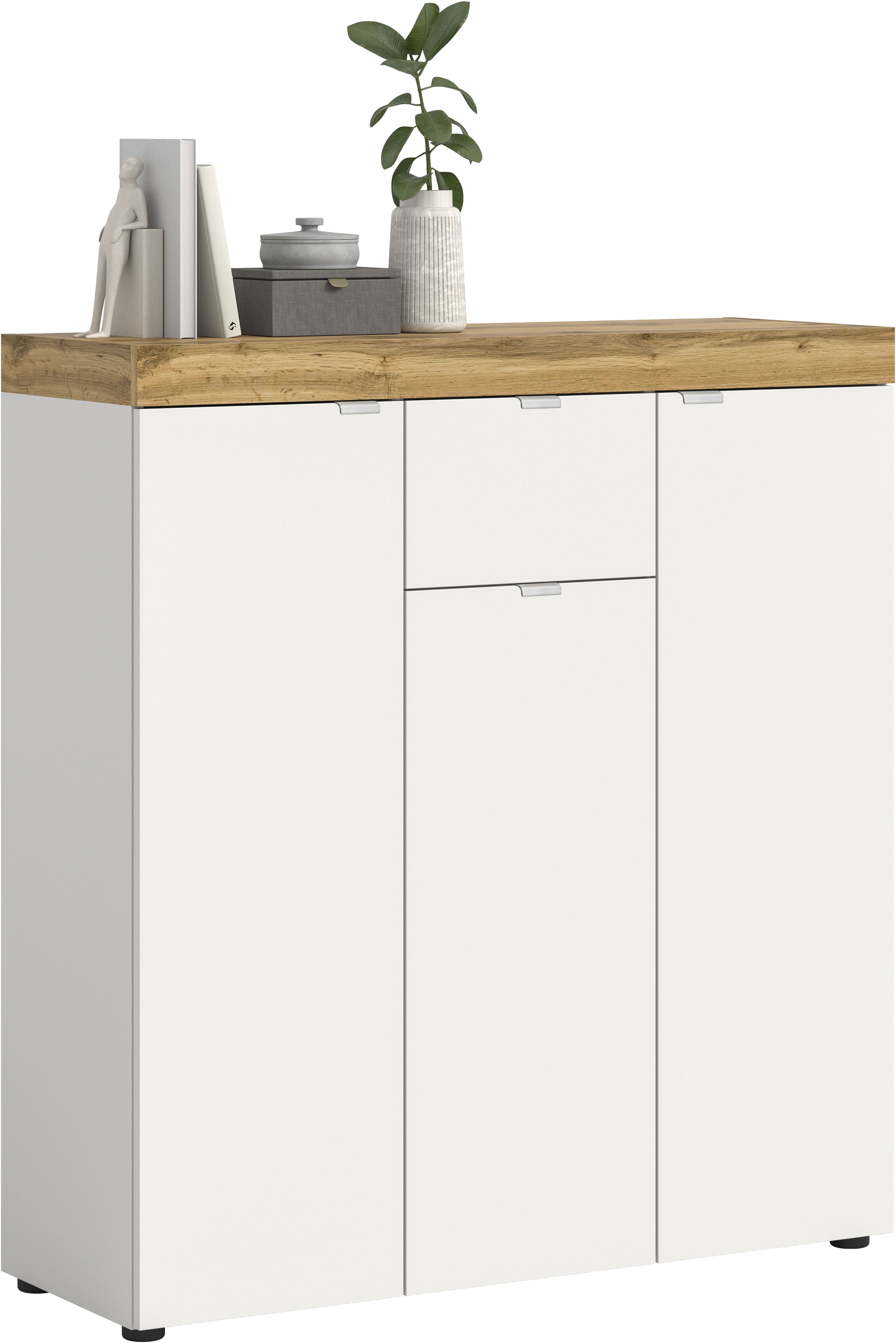 OTTO home Highboard "MAMBO II, Breite 105cm, 3 Türen, 1 Schubkasten, 9 Fächer" 1 Stk. tlg. Kommode, Sideboard, Wohnzimmer, Schlafzimmer