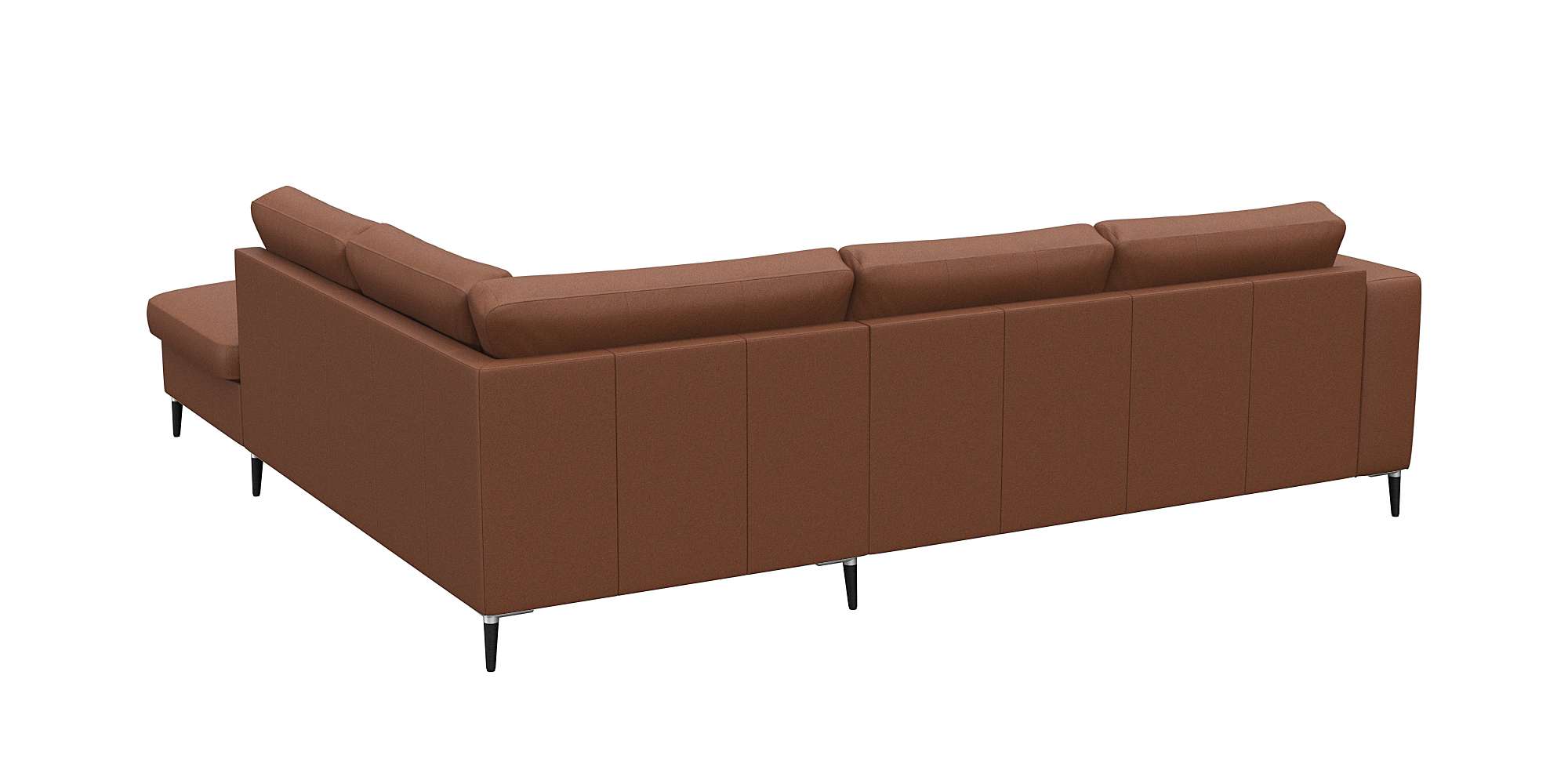 Thumbnail - FLEXLUX Ecksofa "Fiore, bequem und komfortabel, zeitlos, OTTOs Choice, L-Form", breite Armlehnen, Füße Alu/schwarz, B/T ...