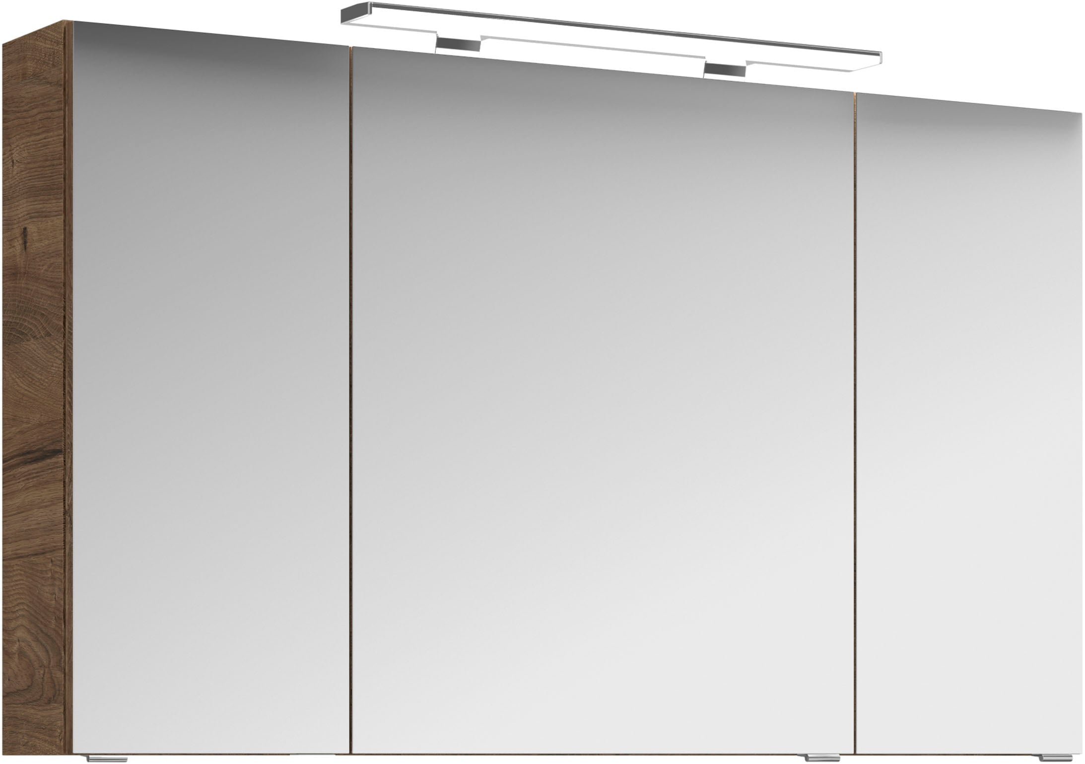 Saphir Badezimmerspiegelschrank "Serie 4010 Badezimmer-Spiegelschrank inkl. LED-Aufsatzleuchte", Badschrank 120 cm breit