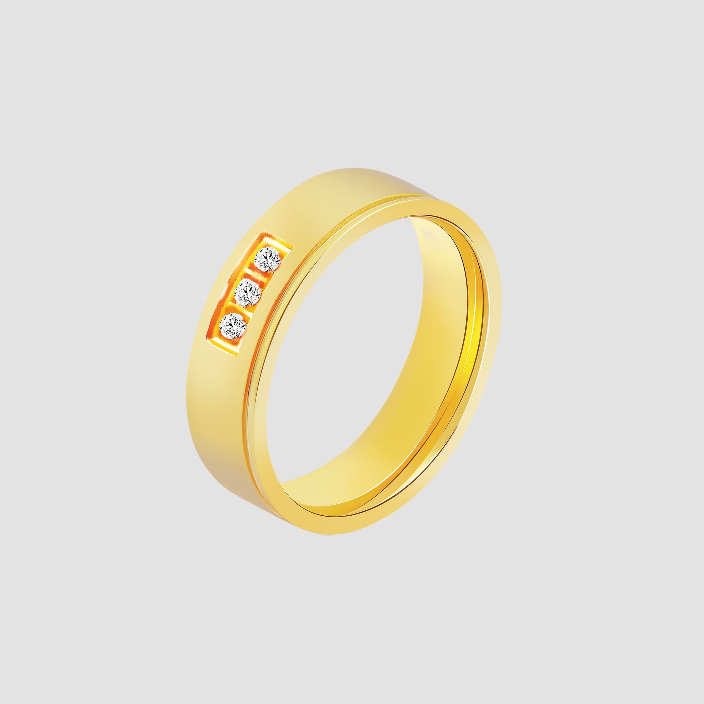 Fingerring ADELIA´S "Damen Ring aus Edelstahl" Gr. 62, gold, Fingerringe, Damen, 62, Edelstahl, Fingerring