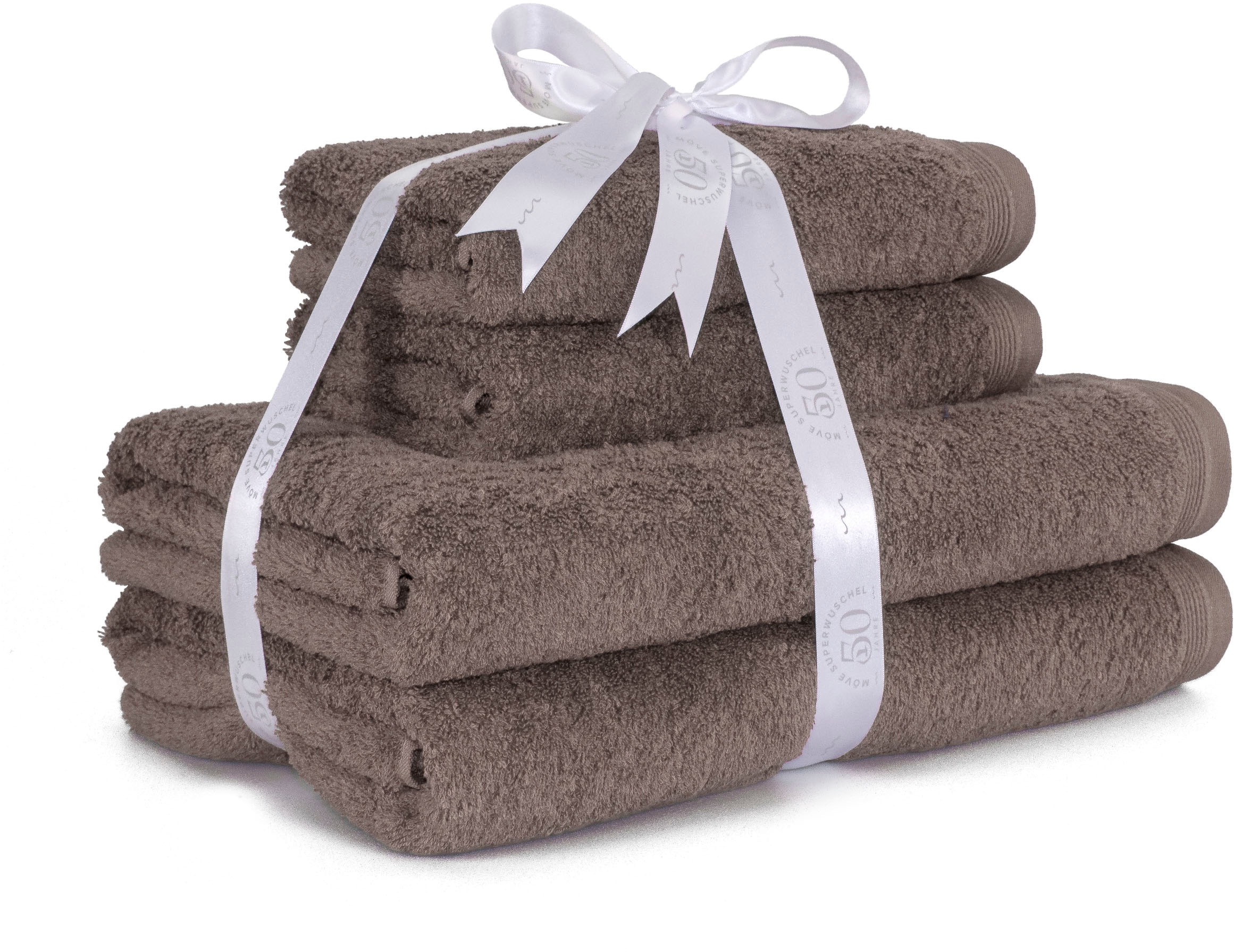 Möve Handtuch Set "Superwuschel" 4 Stk. Walkfrottier 100% Premium Cotton Ba günstig online kaufen