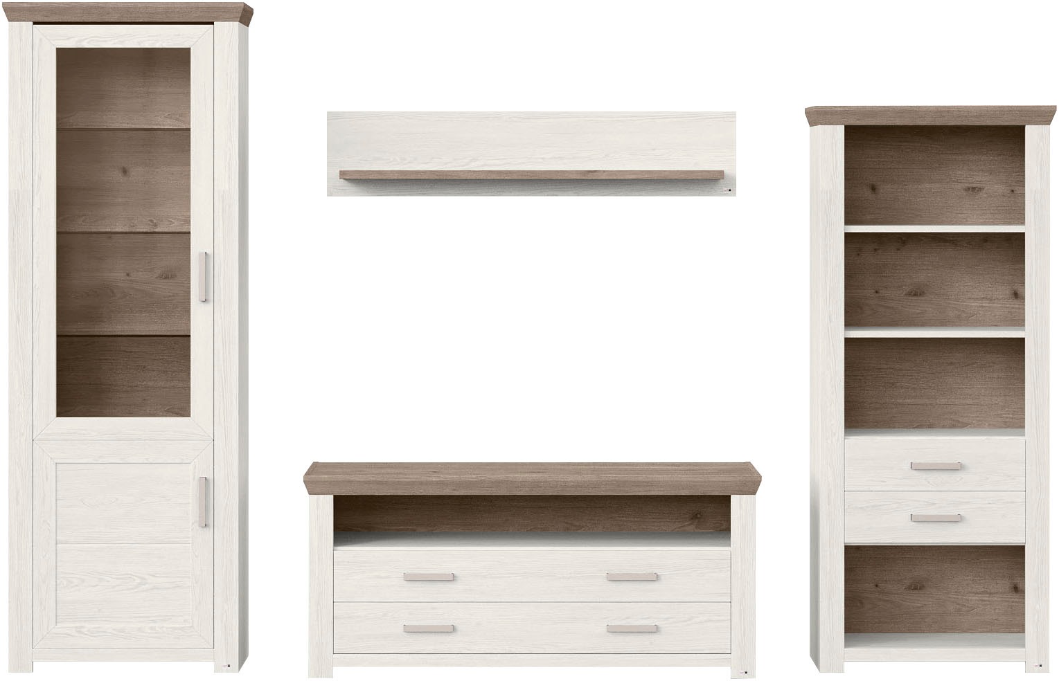 set one by Musterring Wohnwand »York« 4 Stk. tlg.