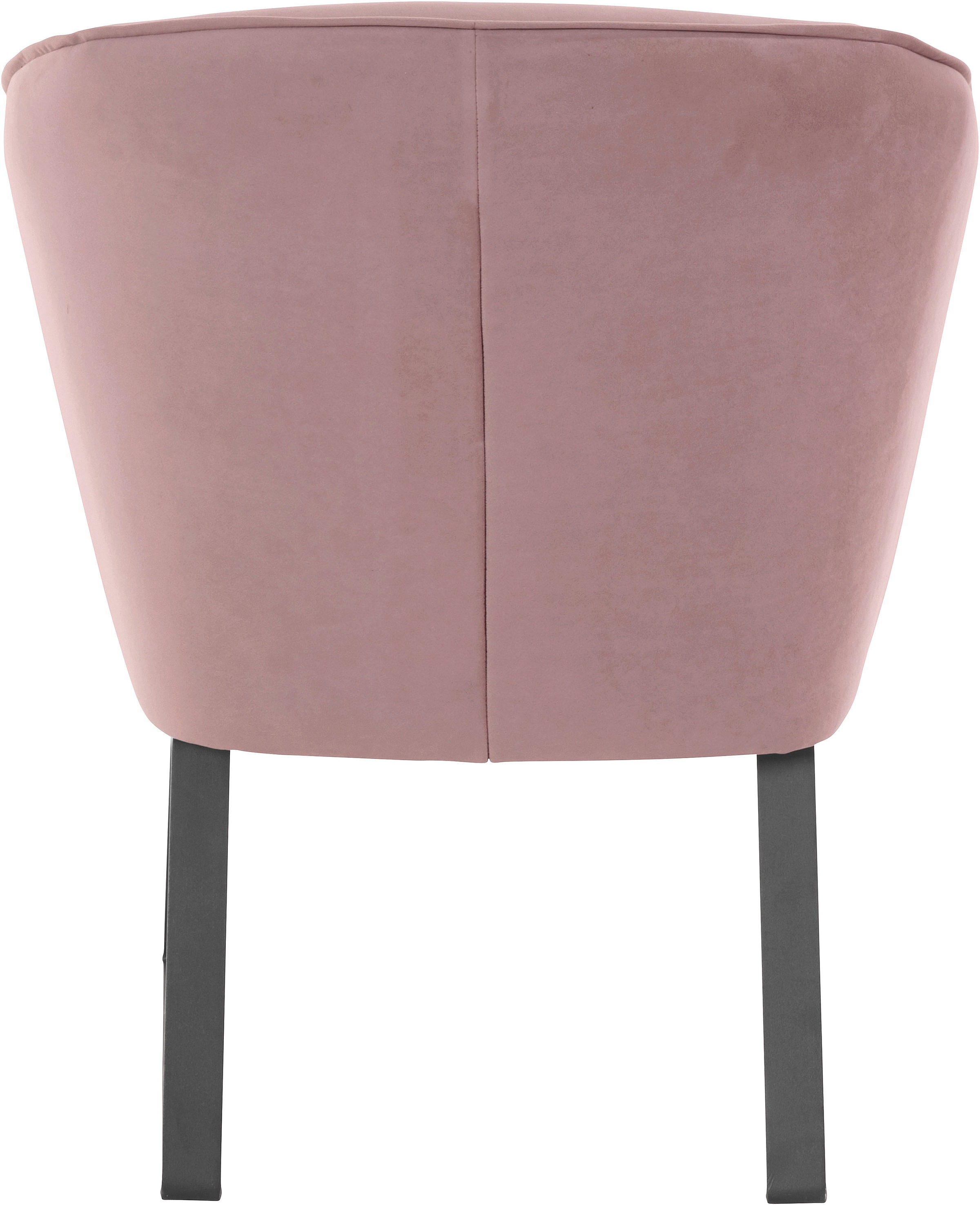 exxpo - sofa fashion Sessel »Americano, Loungesessel«, mit Keder und Metallfüßen, Bezug in verschiedenen Qualitäten, 1 Stck.