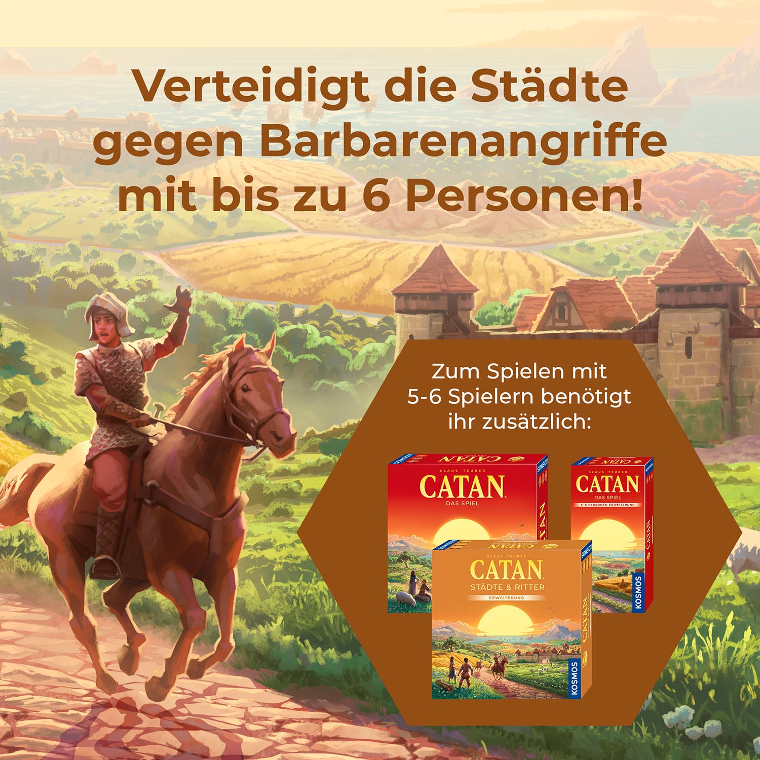 Kosmos Spiel »CATAN Städte & Ritter« Made in Germany
