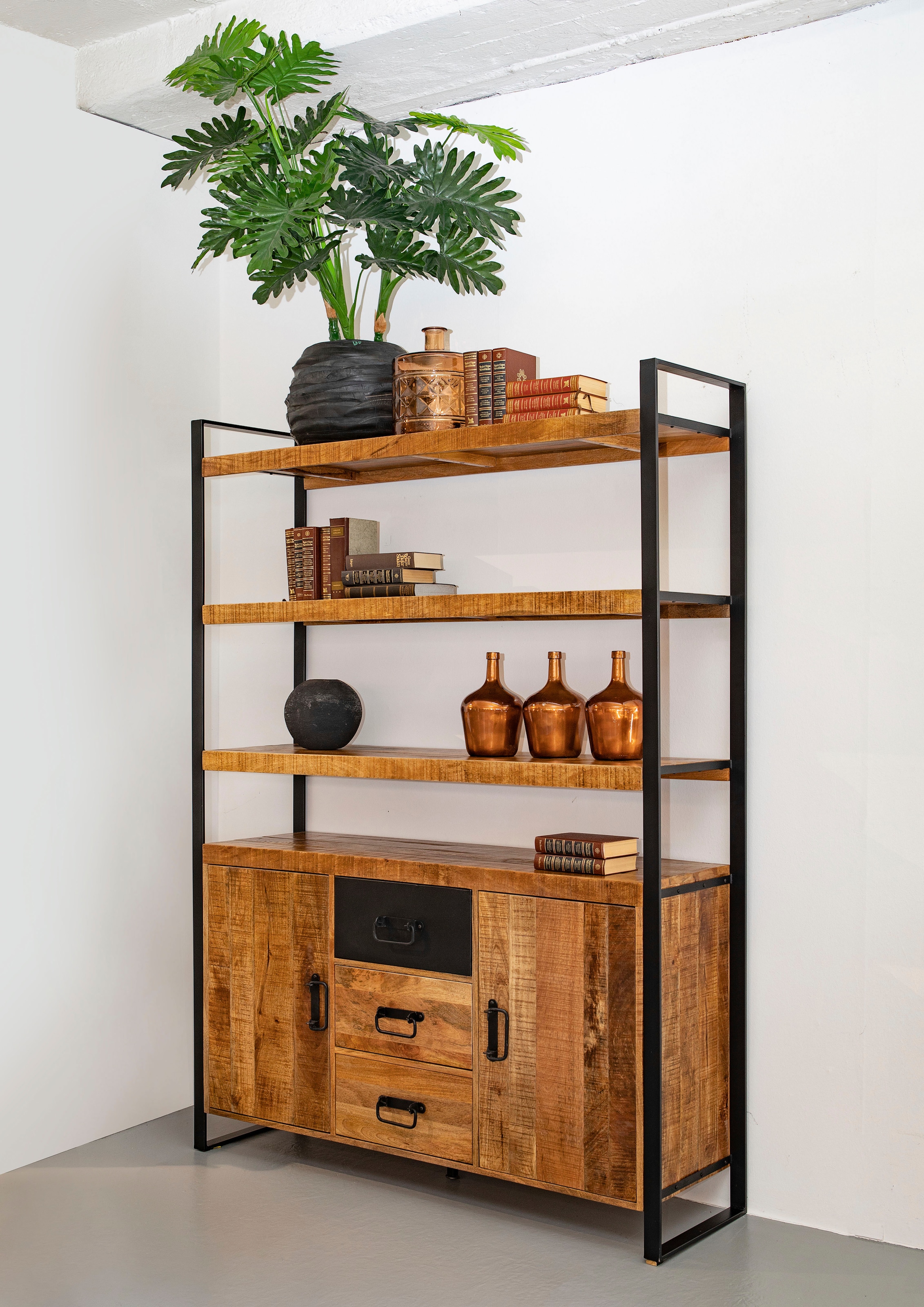 Gutmann Factory Sideboard "Warehouse", Kommode mit Regal in Vintage Optik günstig online kaufen