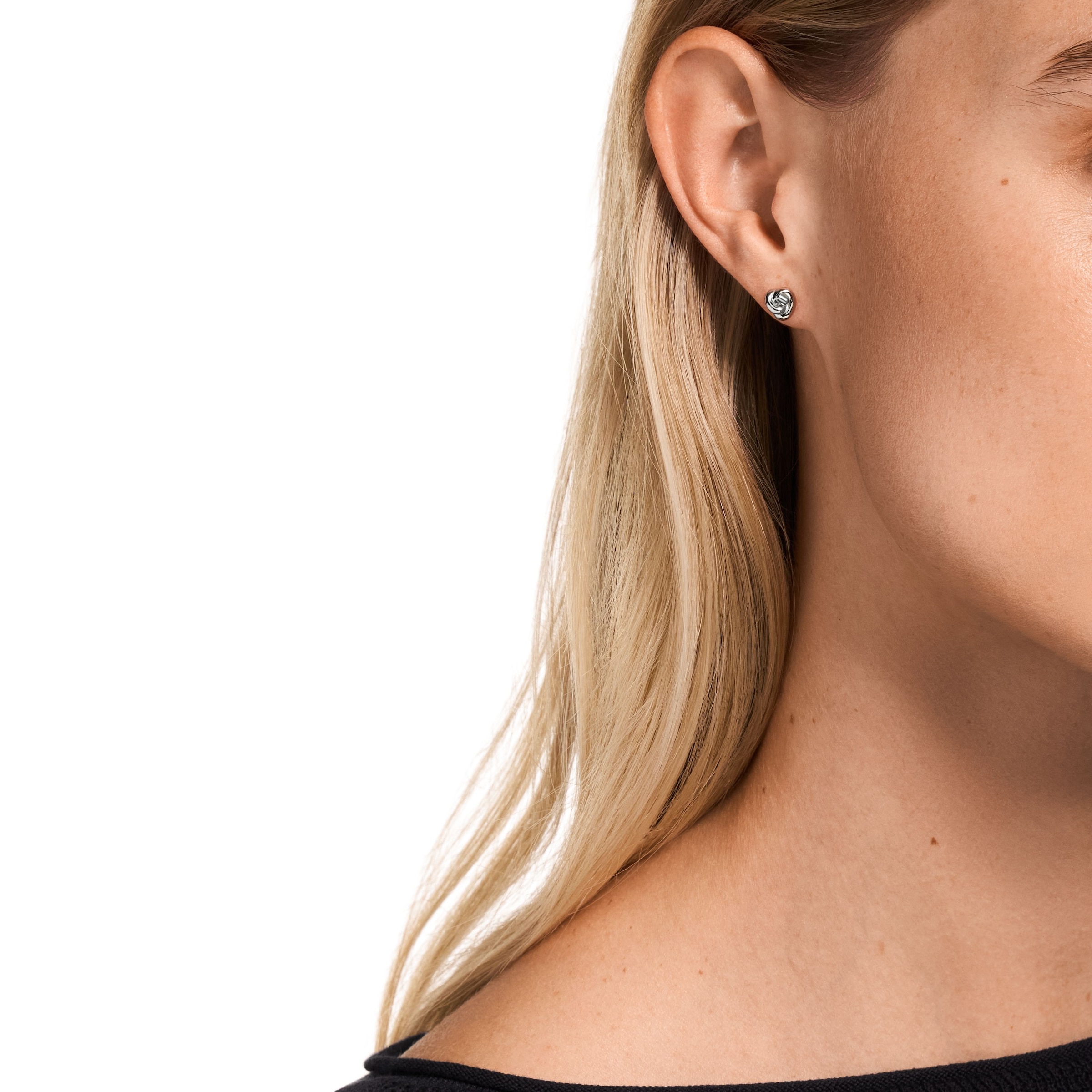 Emporio Armani Paar Ohrstecker »Schmuck Geschenk Silber 925 Knoten-Optik«