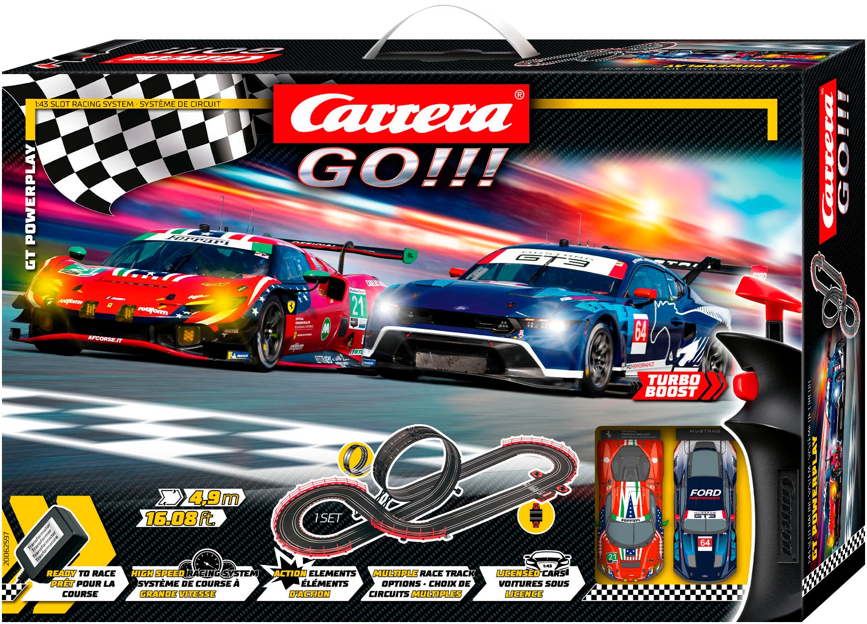 Carrera® Autorennbahn »Carrera GO!!! GT Powerplay«