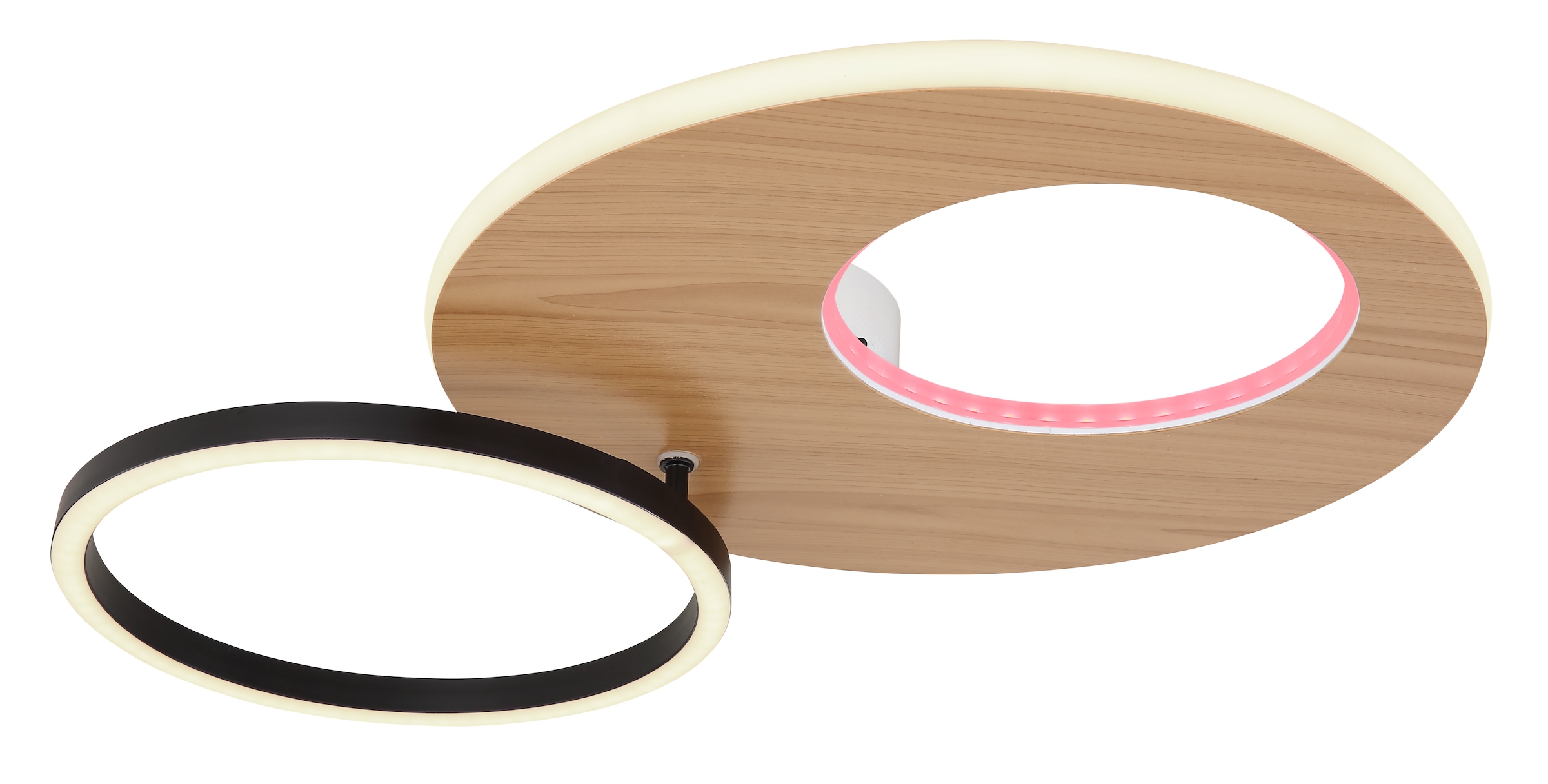 GLOBO LIGHTING LED Deckenleuchte »FORSI«, Leuchtmittel LED-Modul | LED fest integriert, Deckenlampe/Wohnzimmer/Schlafzimmer/modern/Holz