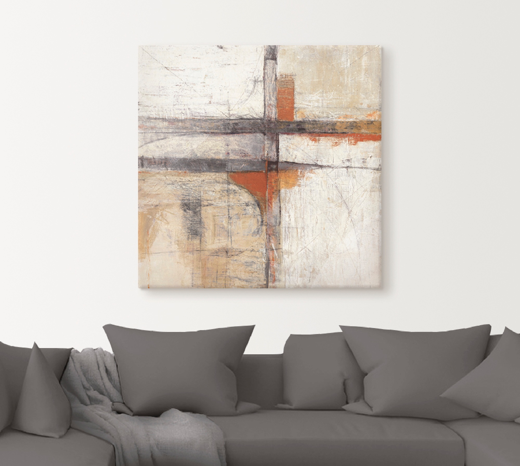 Artland Leinwandbild "Sicht II" Muster 1 Stk. tlg. auf Holzrahmen gespannt günstig online kaufen