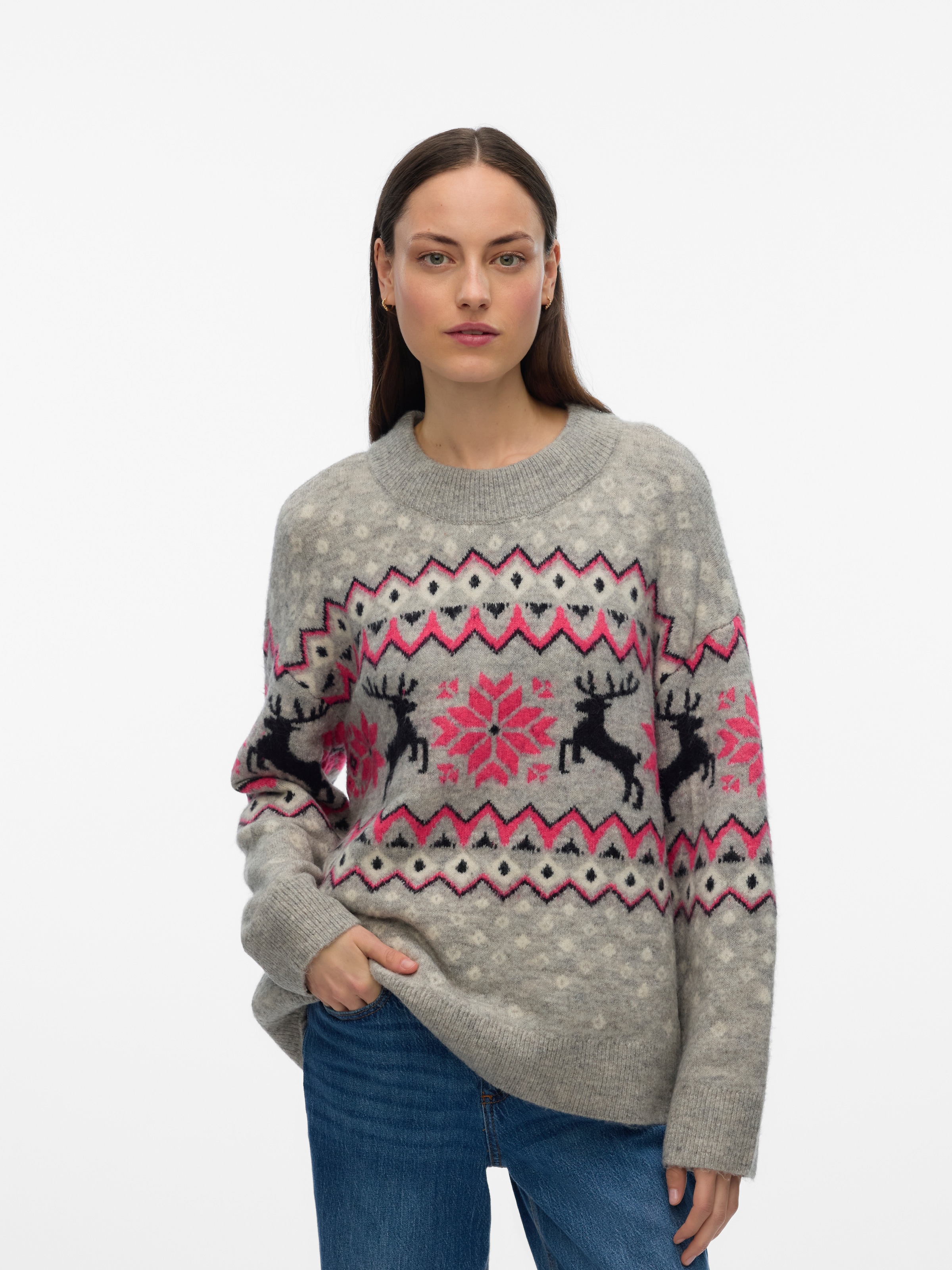 Vero Moda Weihnachtspullover »VMSANTANORDIC LS O-NECK PULLOVER XMAS«