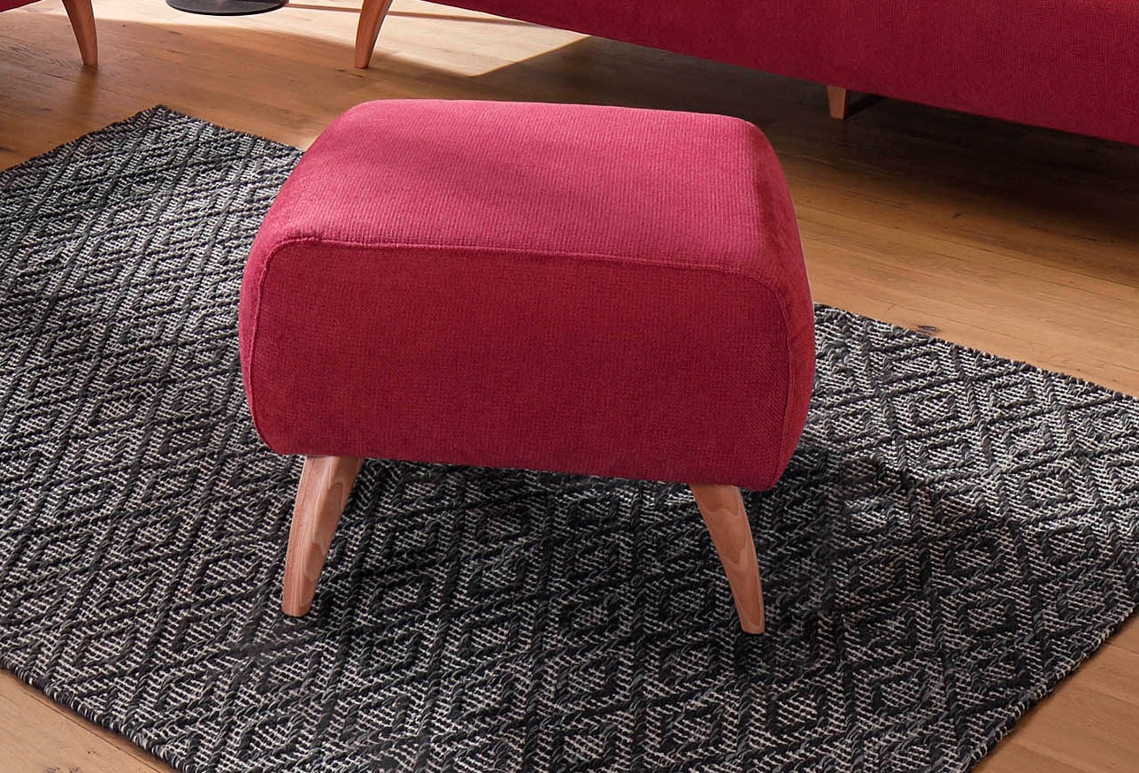 Home affaire Hocker »Baggio«, mit Holzfüßen