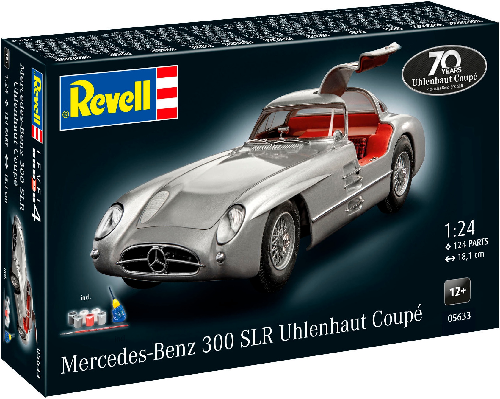 Revell® Modellbausatz »Mercedes-Benz 300 SLR, Jubiläumsset«, 1:24, Made in Europe