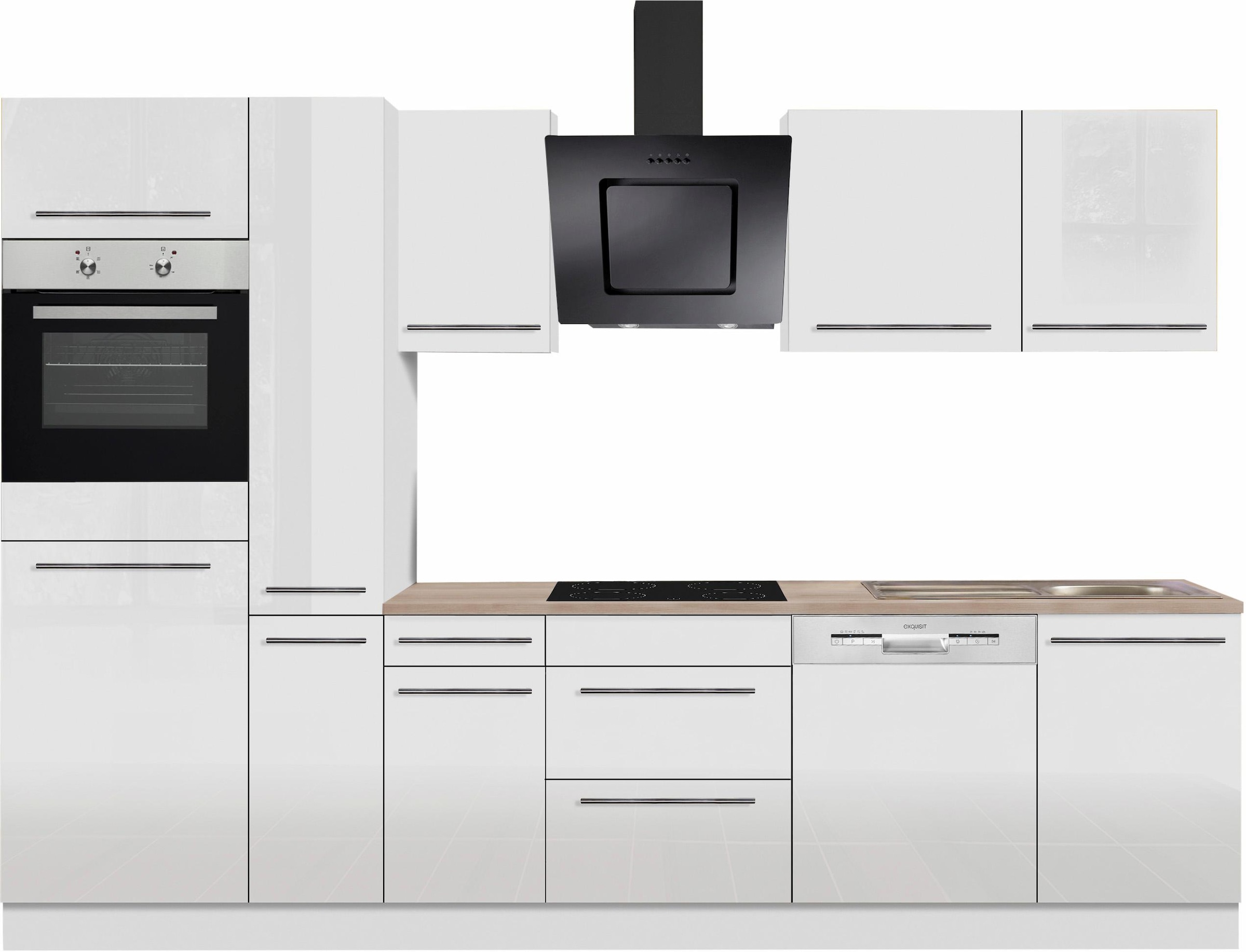 OPTIFIT Küchenzeile »Bern«, Breite 300 cm, höhenverstellbare Füße, wahlweise mit E-Geräten