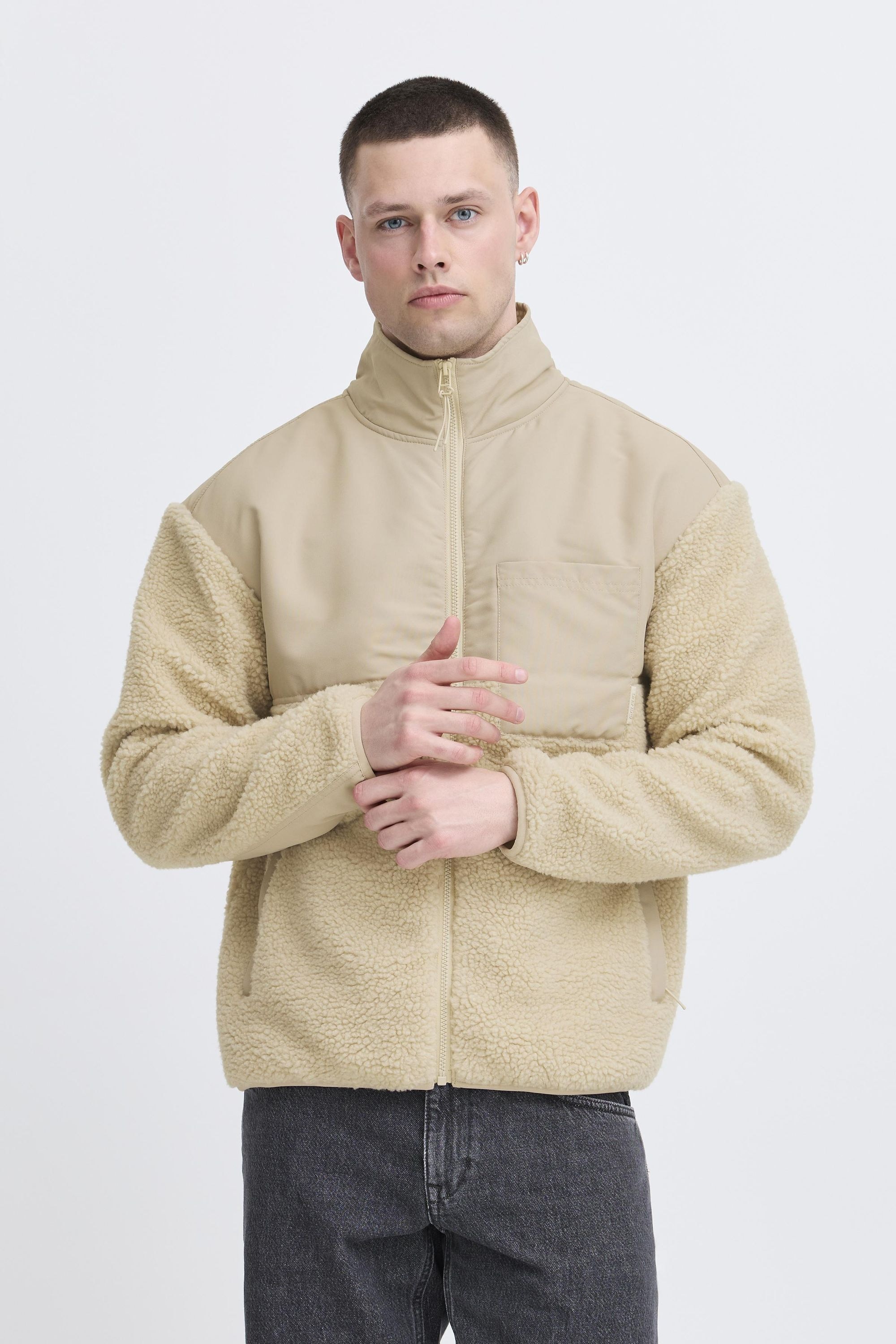 Blend Plüschjacke "BHEvon" ohne Kapuze Kuschelige Teddyjacke mit Taschen günstig online kaufen