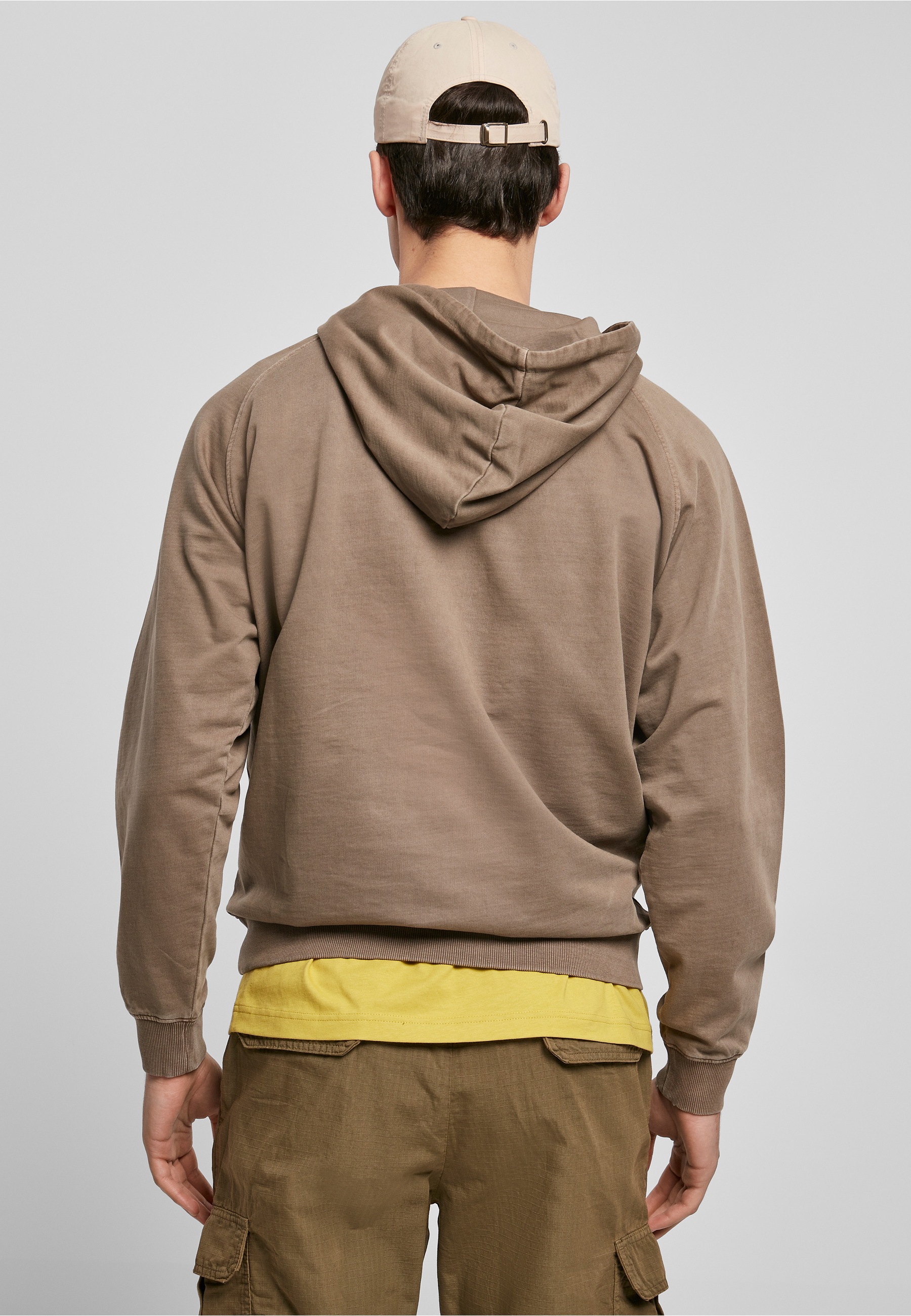 URBAN CLASSICS Rundhalspullover »Urban Classics Herren Overdyed Hoody« 1 Stk.