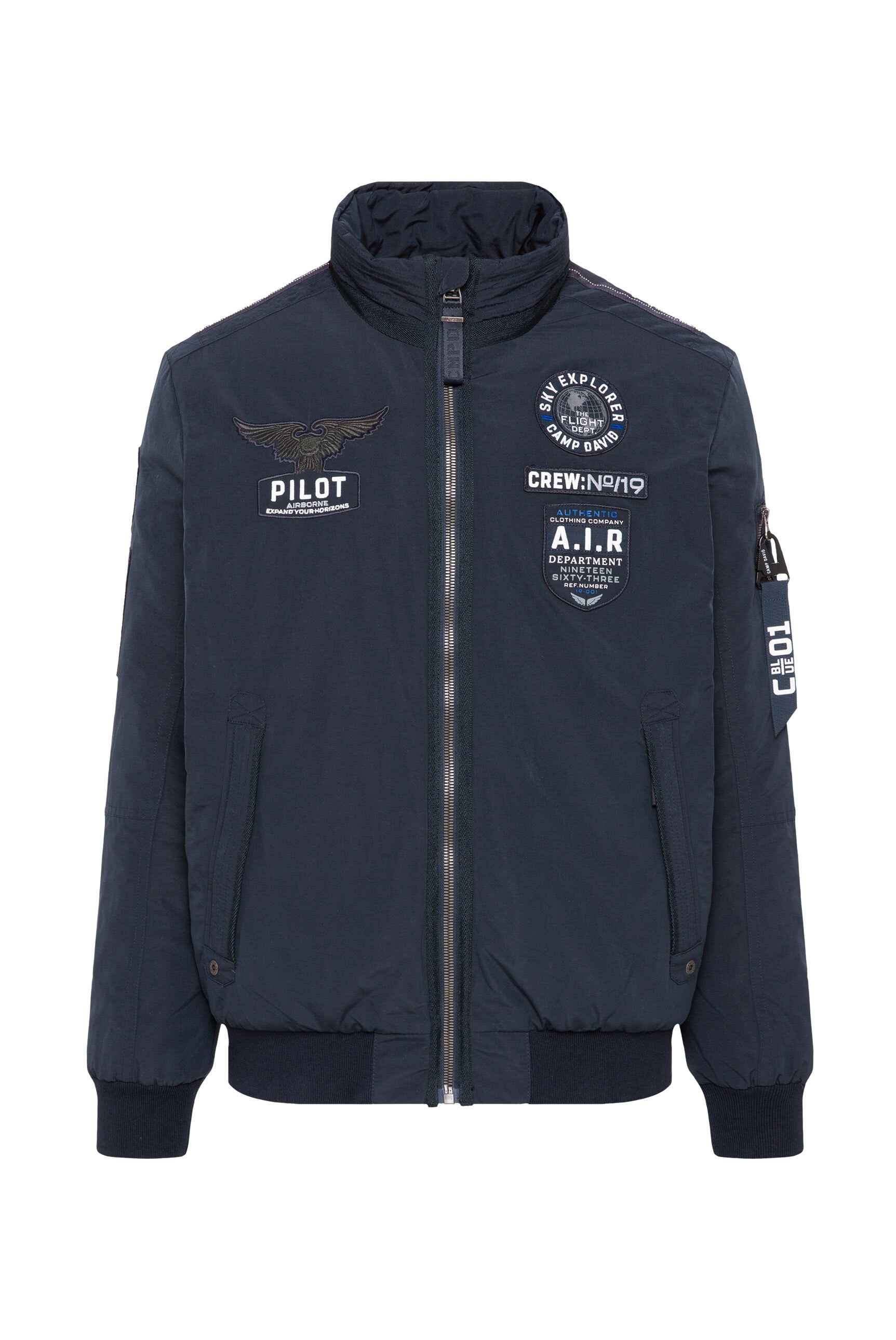 CAMP DAVID Outdoorjacke, ohne Kapuze, mit Ärmeltasche