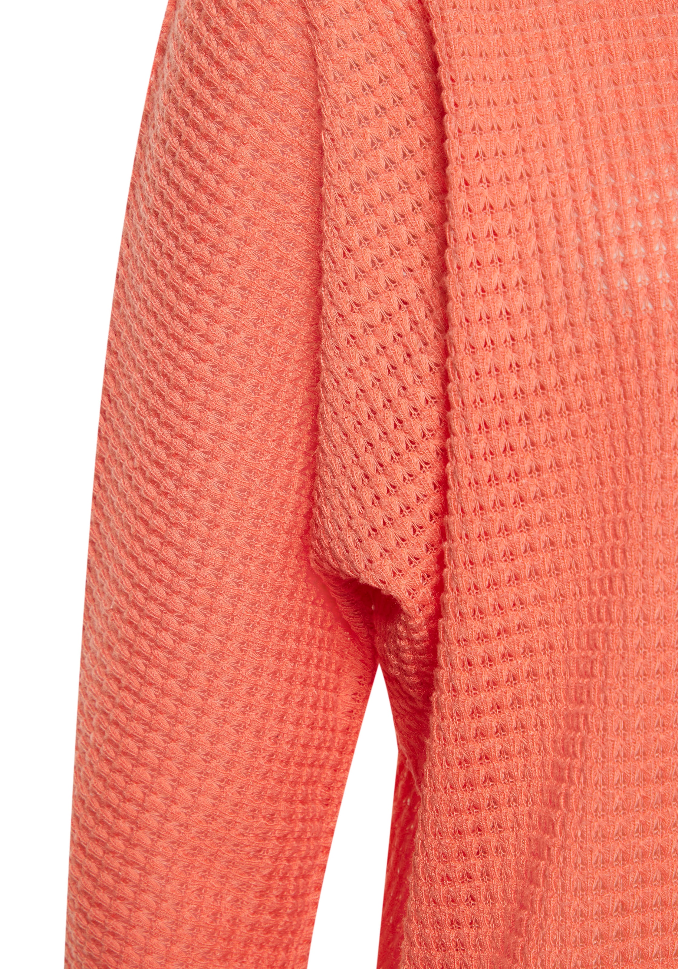 Vivance Langarmshirt »mit modischer Waffelstruktur«, aus bügelfreier Strickqualität