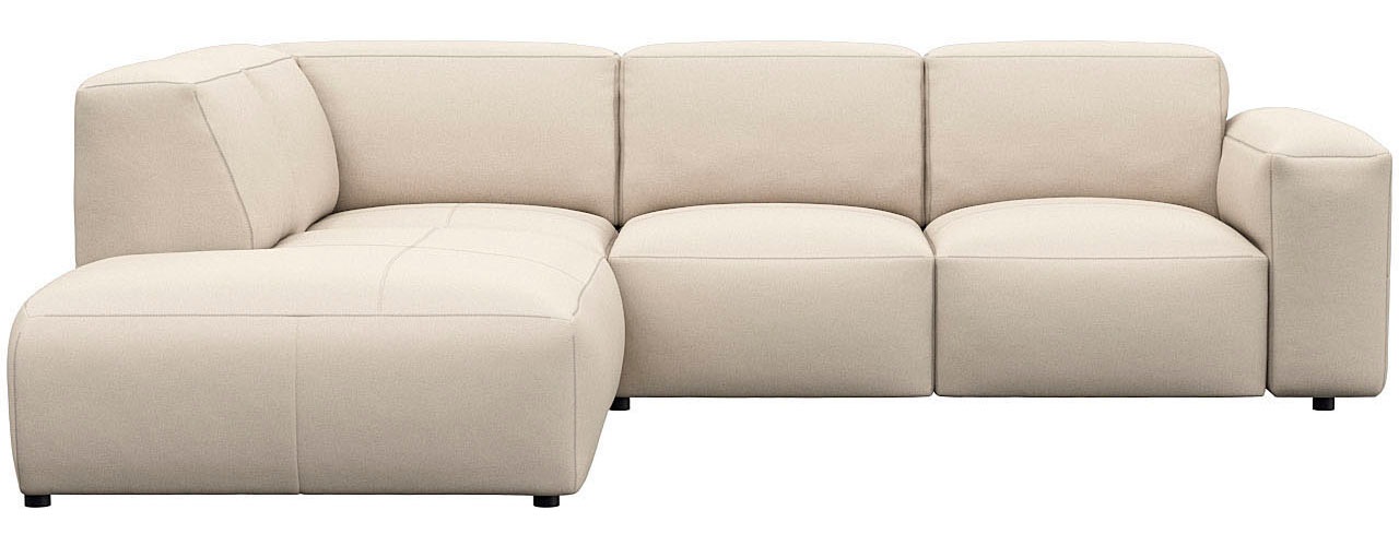 FLEXLUX Ecksofa "Lucera, super bequem durch hochwertigen Sitzaufbau mit Kal günstig online kaufen