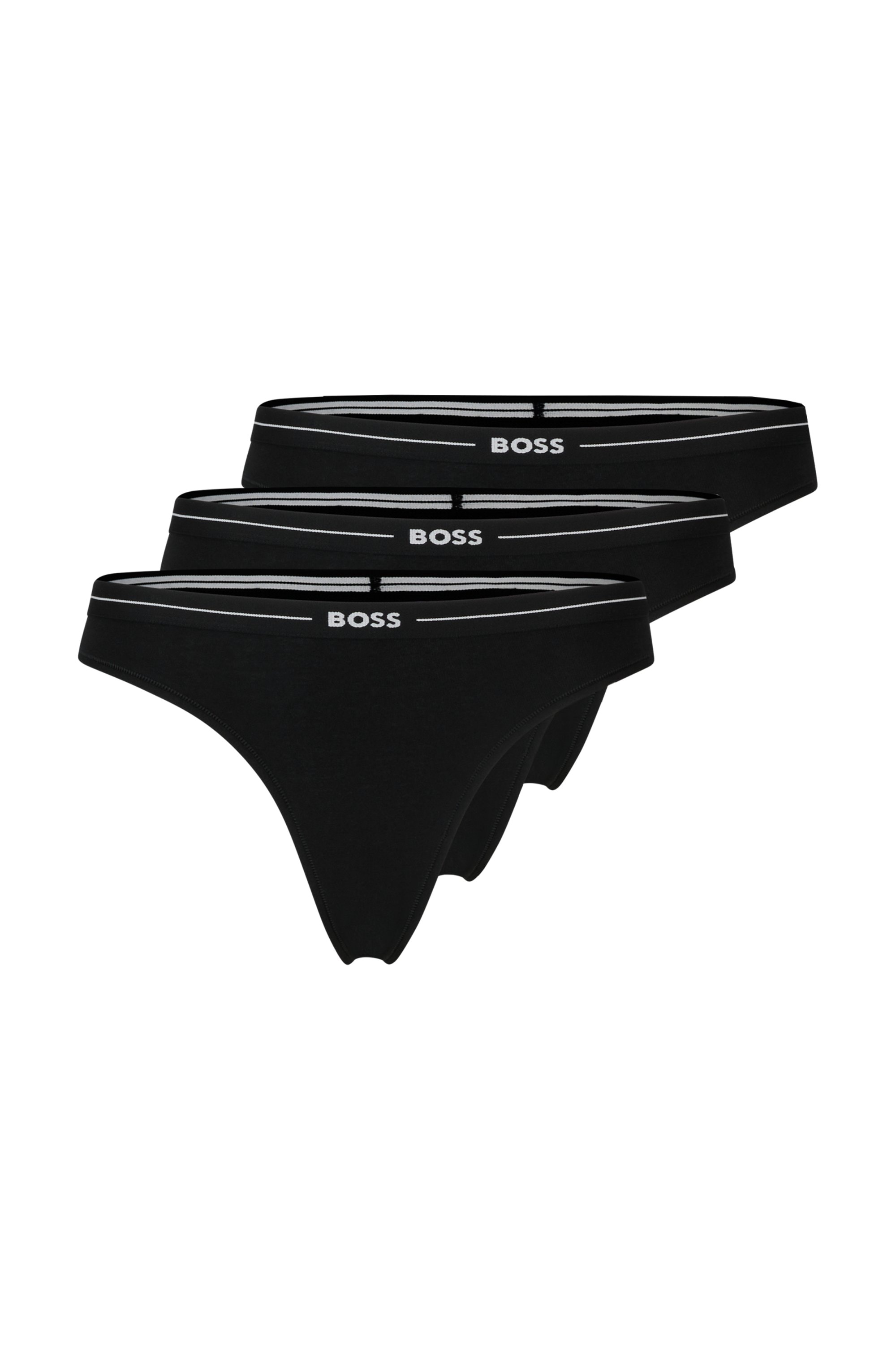 BOSS String "3P THONG" Packung, 3er, 3 Stk. mit BOSS Logobund
