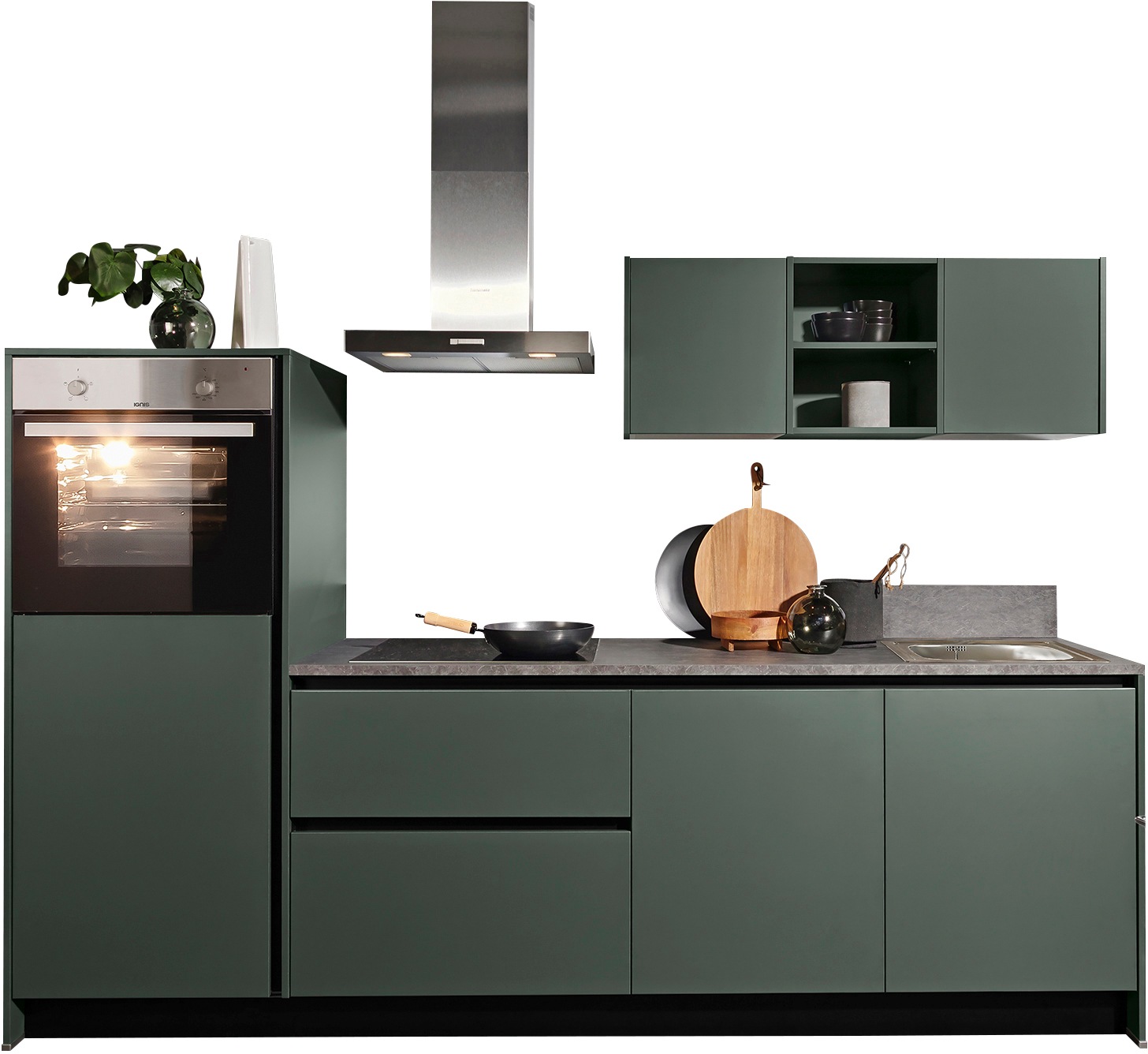 KOCHSTATION Küche "KS-Sakura, vormontiert, mit Vollauszügen und höhenverste günstig online kaufen