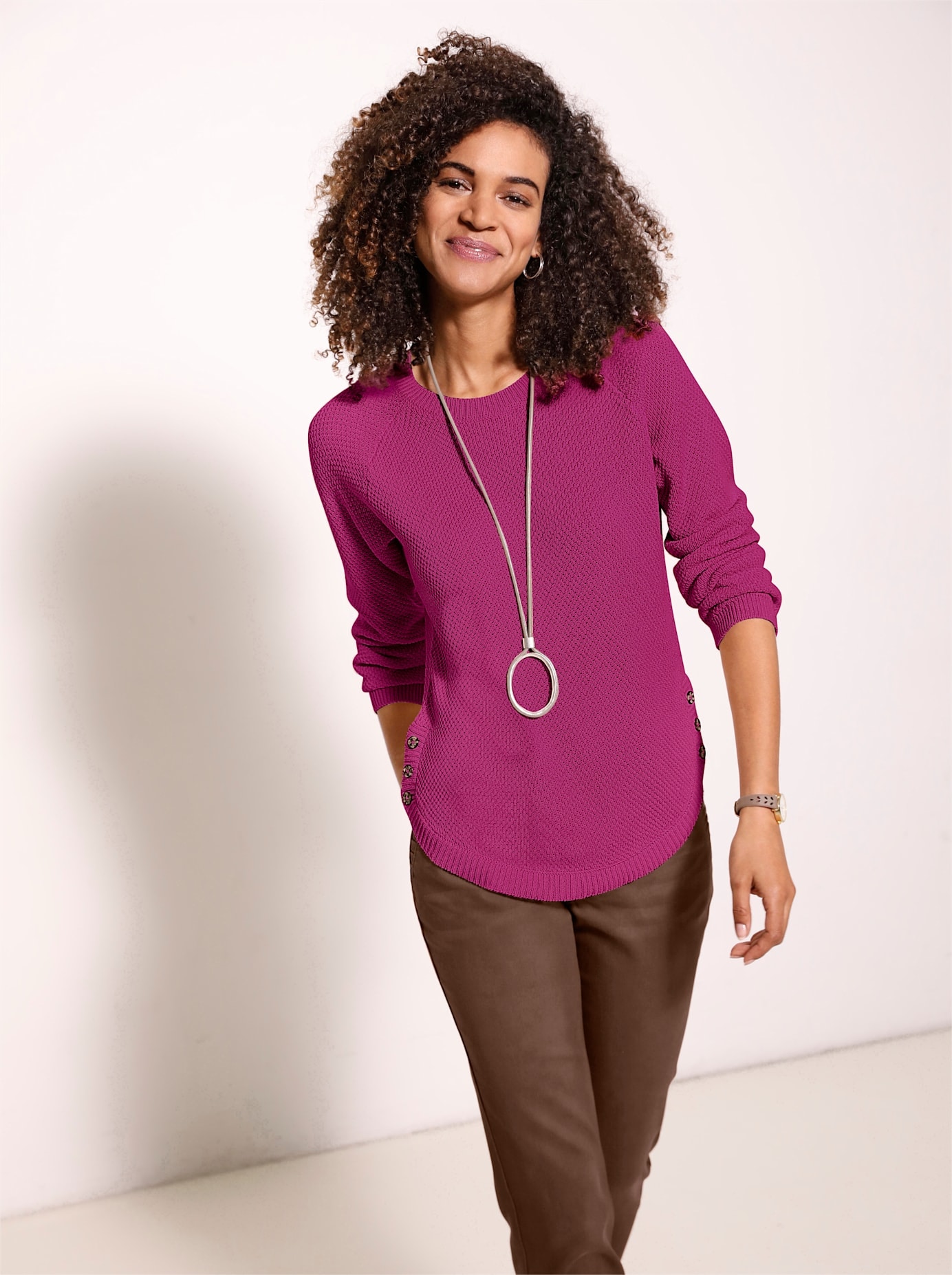 Casual Looks Rundhalspullover »Pullover«