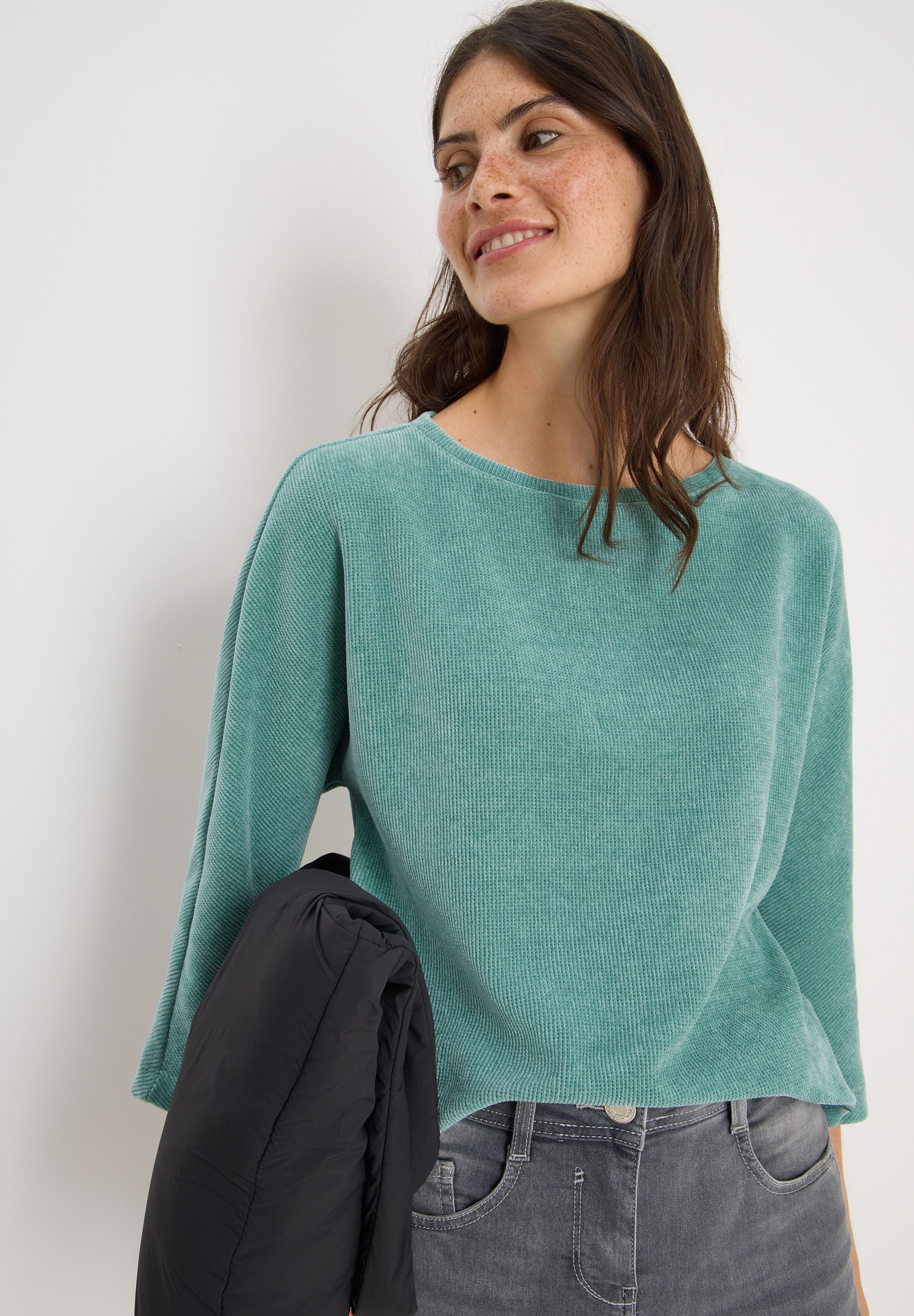 Cecil Sweatshirt mit U-Boot Ausschnitt günstig online kaufen