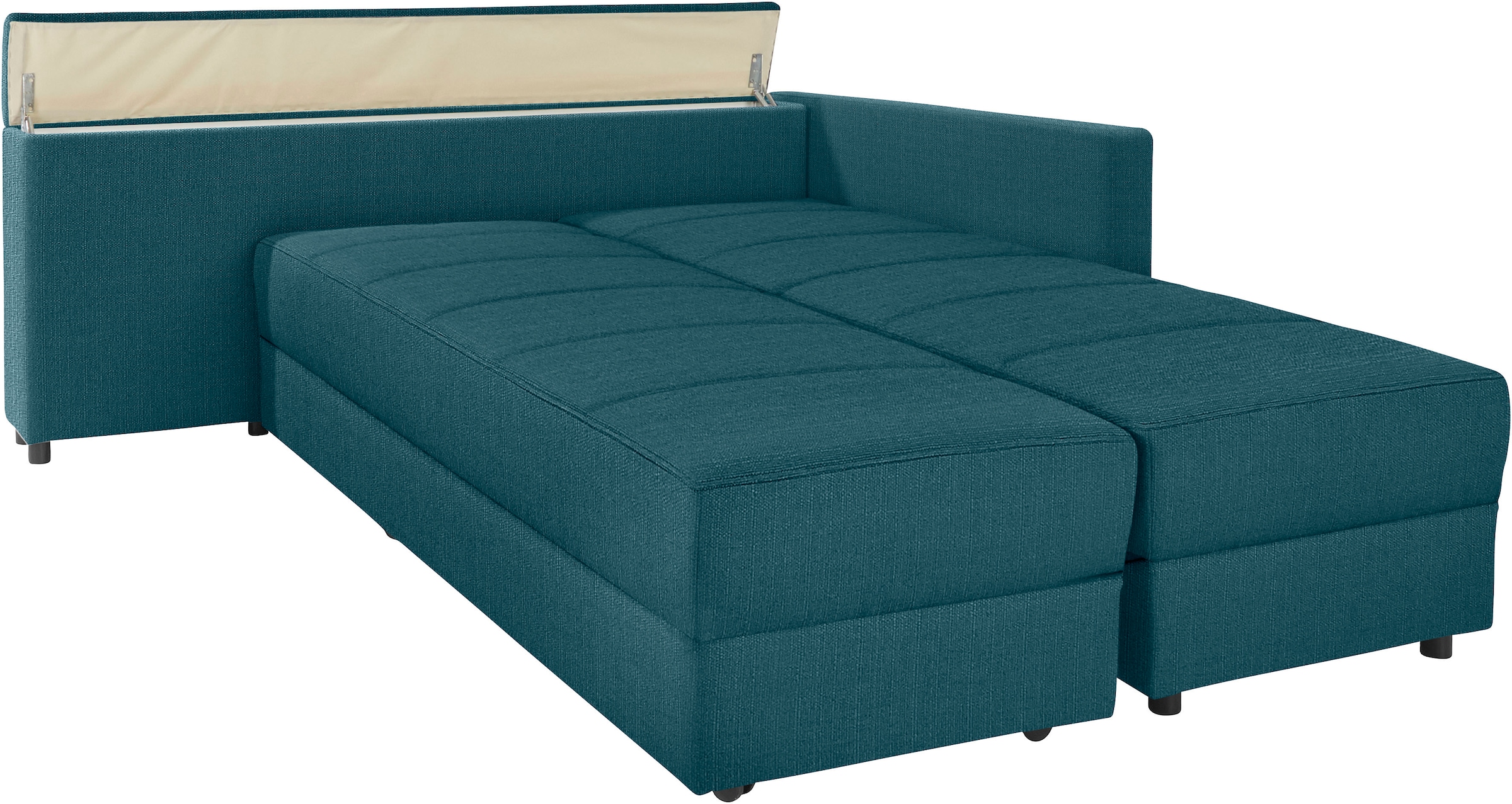 LOOKS by Wolfgang Joop Ecksofa »LooksIII L-Form«, durch Drehfunktion zum Bett wandelbar, inklusive Staufach