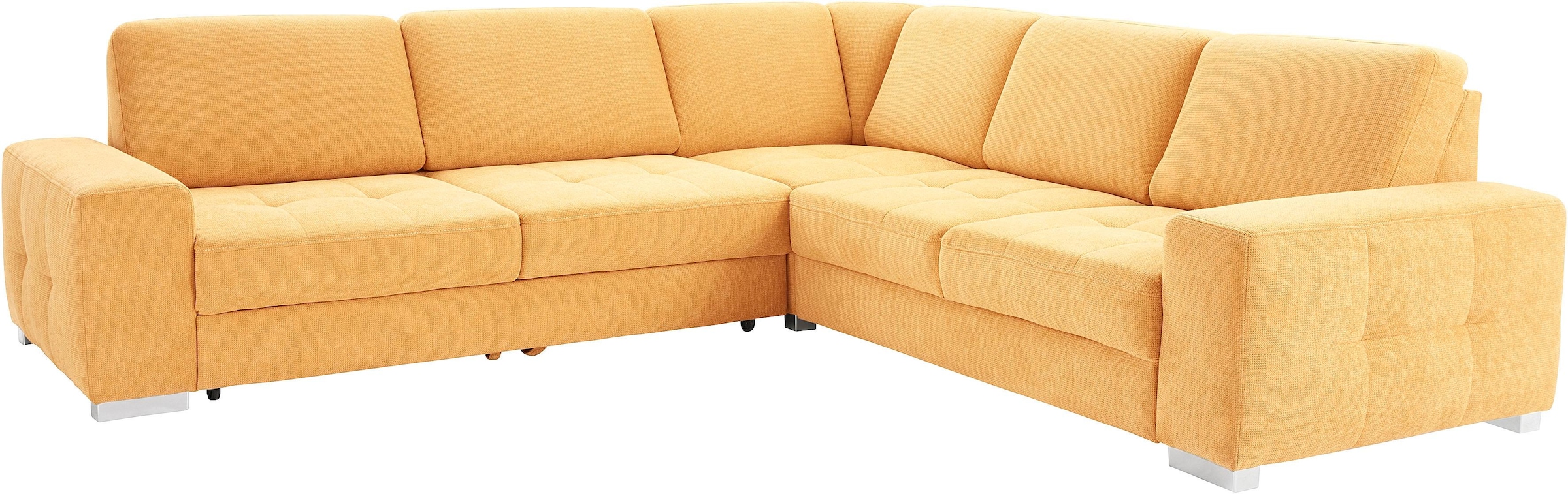 sit&more Ecksofa »Santorini L-Form«, mit Federkern und Sitztiefenverstellung, wahlweise mit Bettfunktion