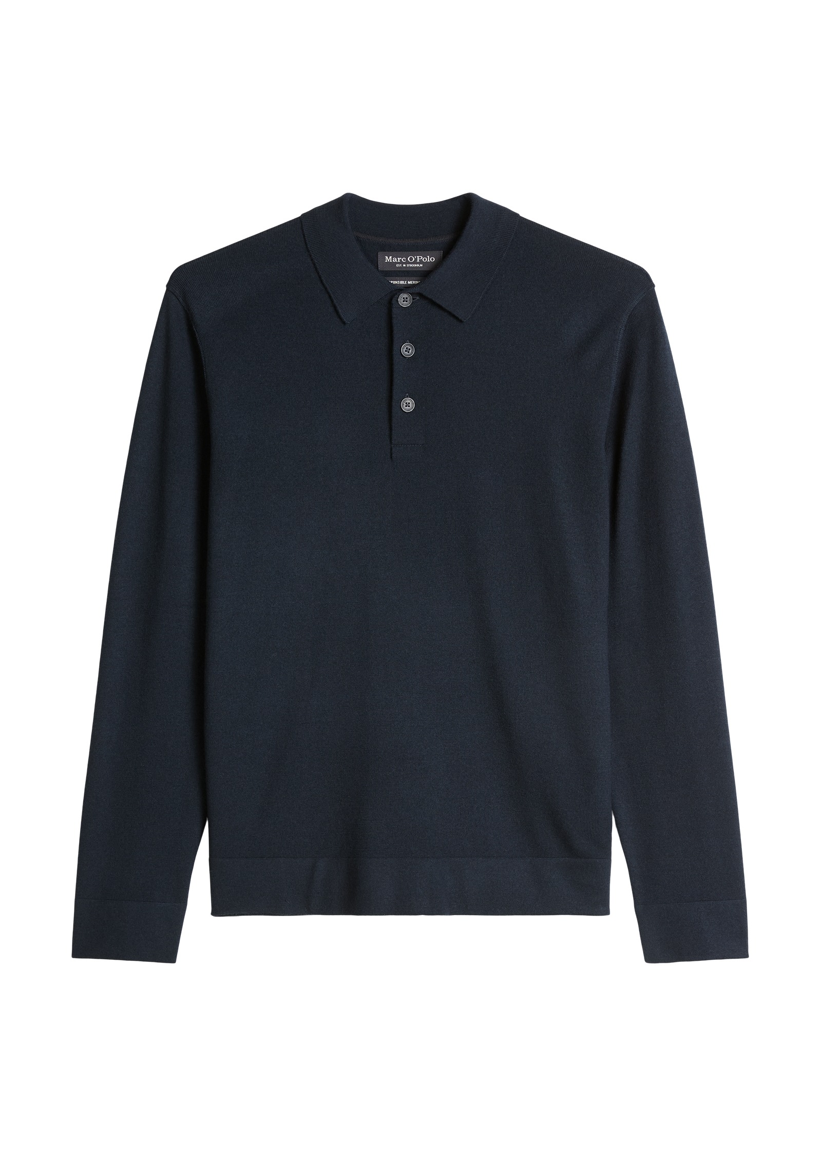 Marc O'Polo Langarm-Poloshirt »aus weicher Schurwolle«