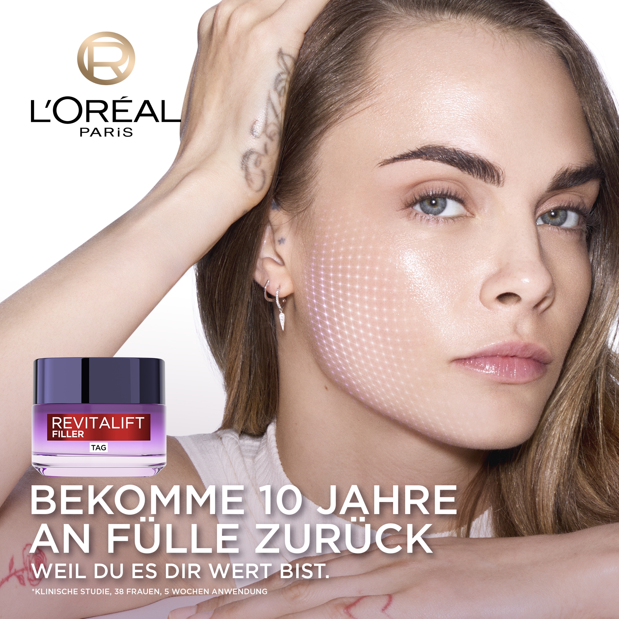 L'ORÉAL PARIS Anti-Aging-Creme »REVITALIFT FILLER TAGEPFLEGE« mit hochkonzentrierter Hyaluronsäure