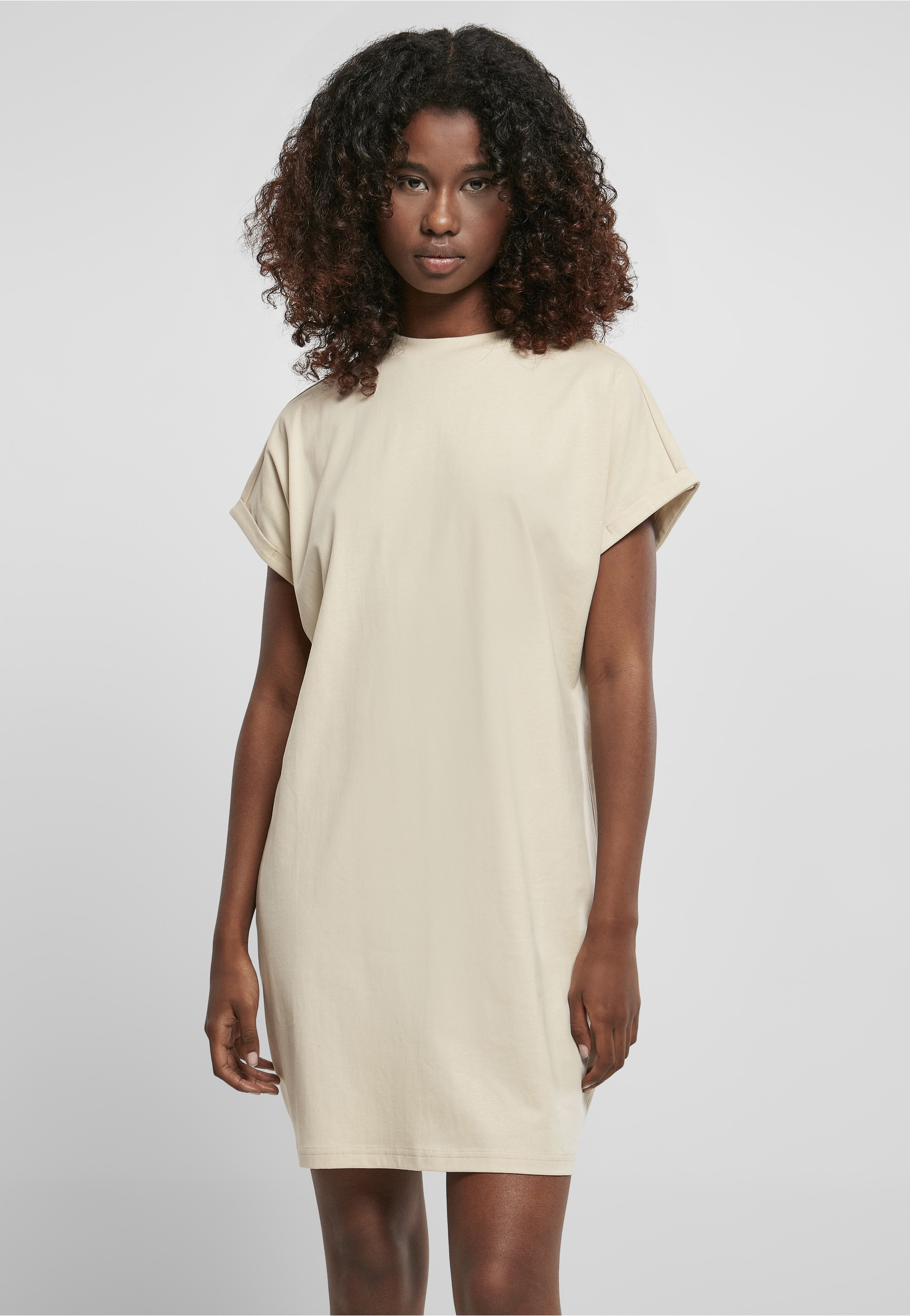 URBAN CLASSICS A-Linien-Kleid »Urban Classics Damen Ladies Rainbow Tee Dress« 1 Stk. tlg.