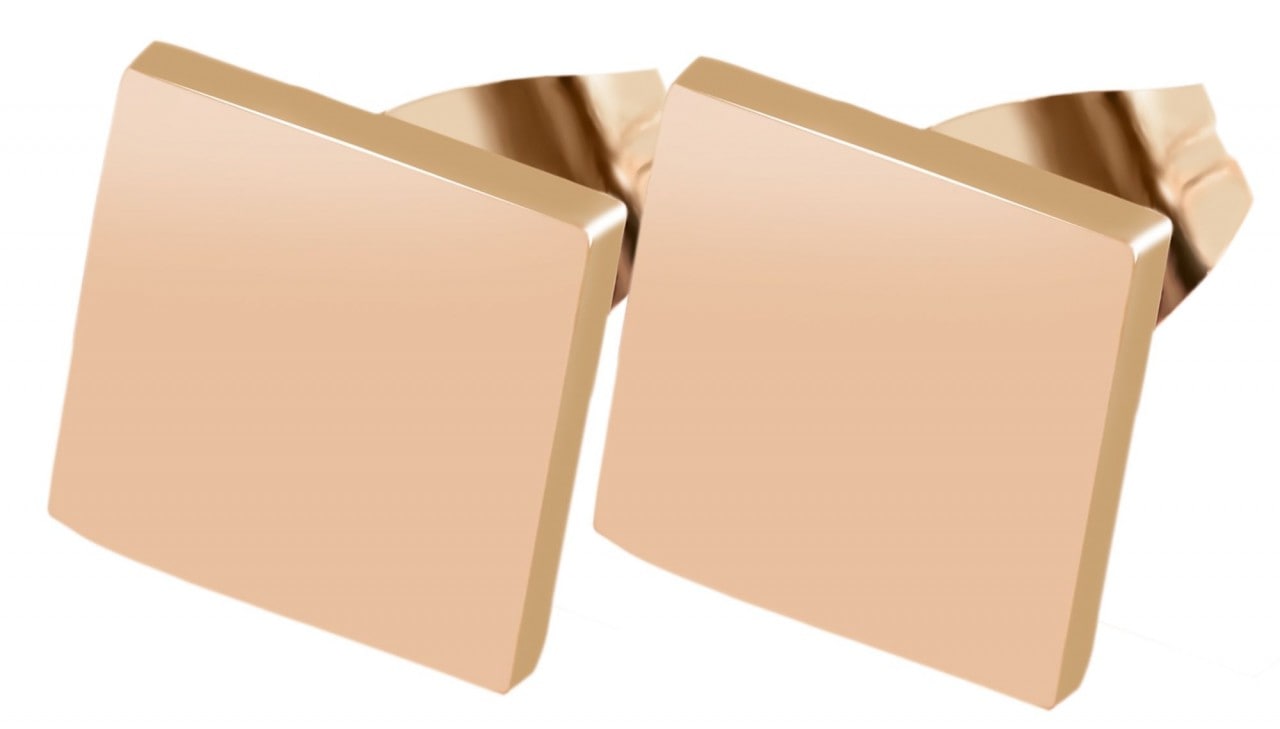 Adelia´s Paar Ohrhänger »Unisex Ohrstecker aus poliertem Edelstahl«