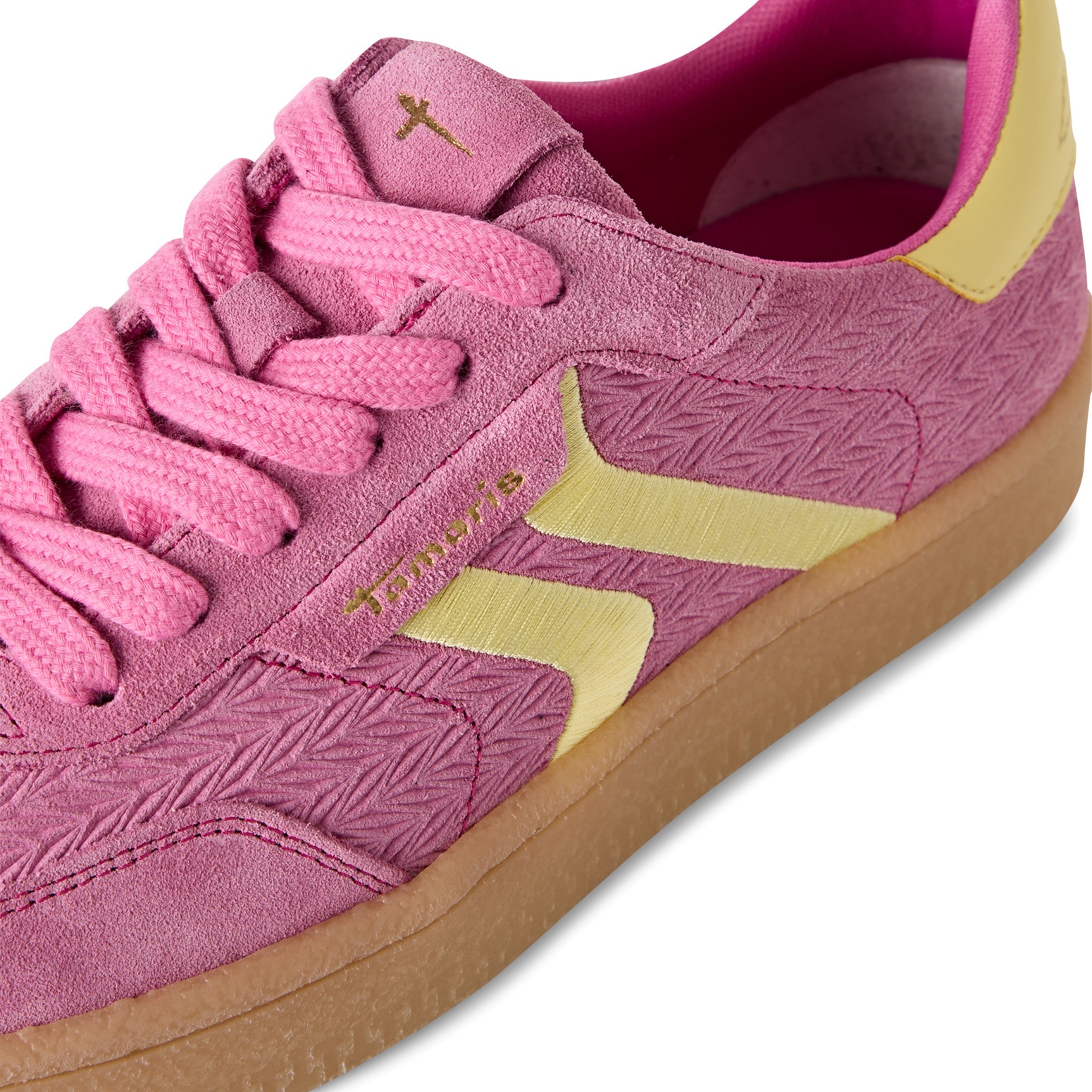 Tamaris Plateausneaker, Freizeitschuh, Halbschuh, Schnürschuh mit gepolstertem Schaftrand
