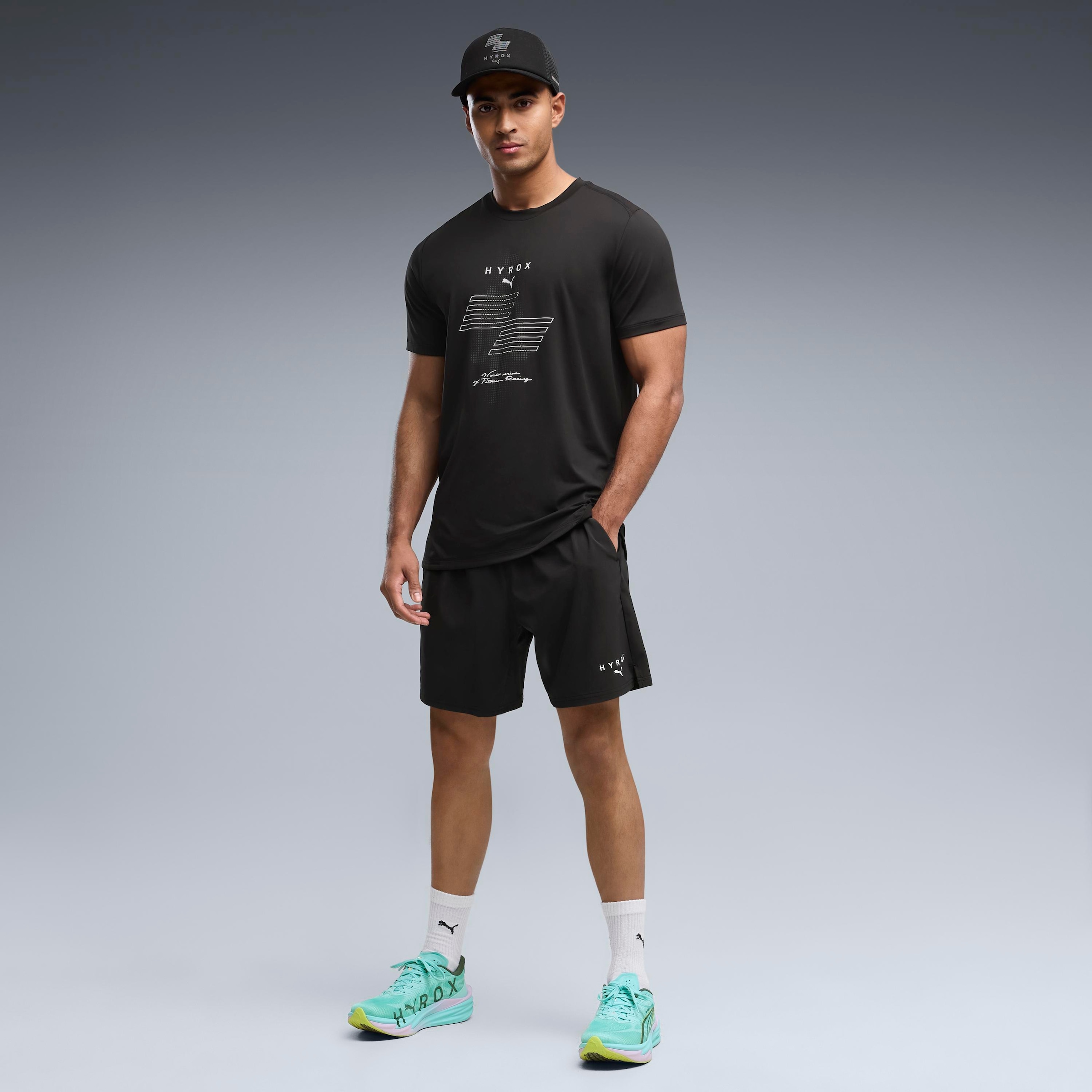 PUMA Trainingsshirt »M  X HYROX CLOUDSPUN THERMOADAPT TEE« Regular Fit, Kurzarmdesign, atmungsaktiv, schnell trocknend