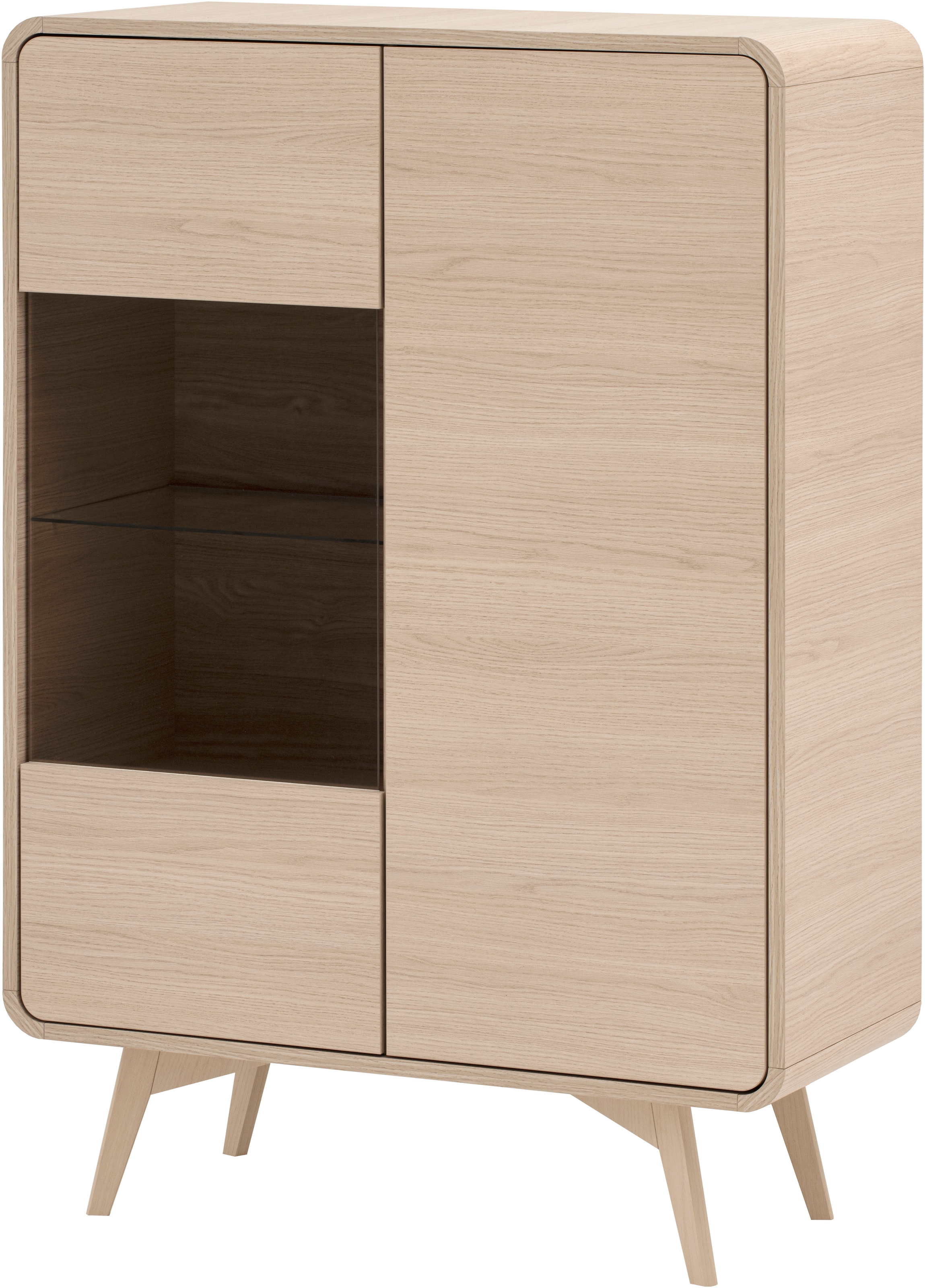 Home affaire Vitrine "Torsby, moderne Glasvitrine, Stauraumelement, Schrank günstig online kaufen