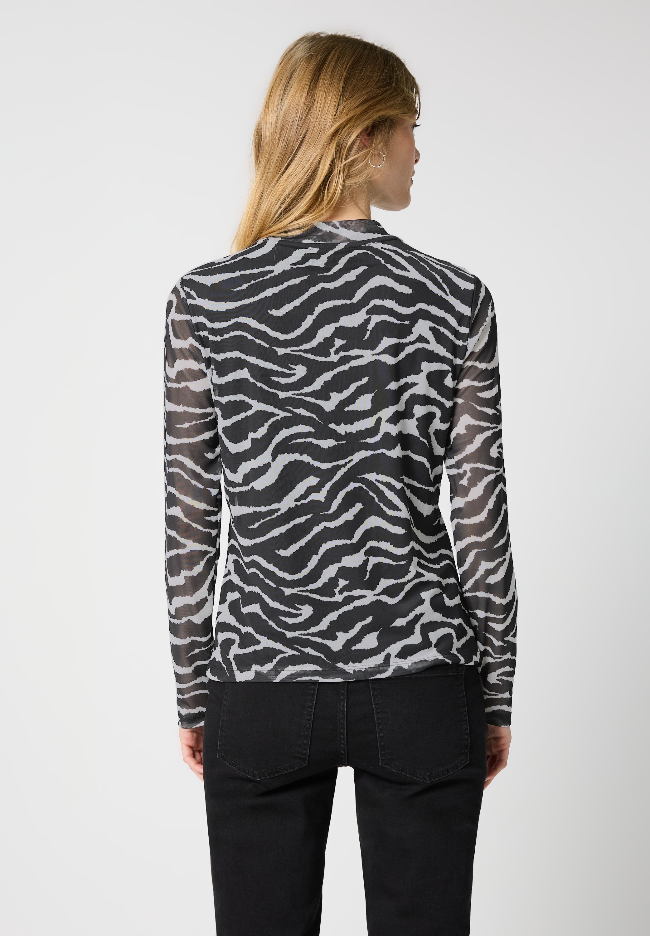 STREET ONE STUDIO Langarmbluse mit grafischem Muster günstig online kaufen