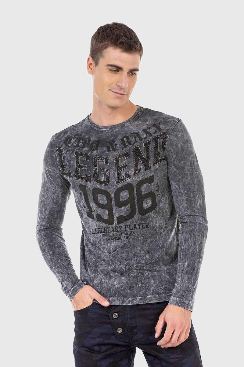 Cipo & Baxx T-Shirt »Sweatshirts«, mit beidseitigem Print