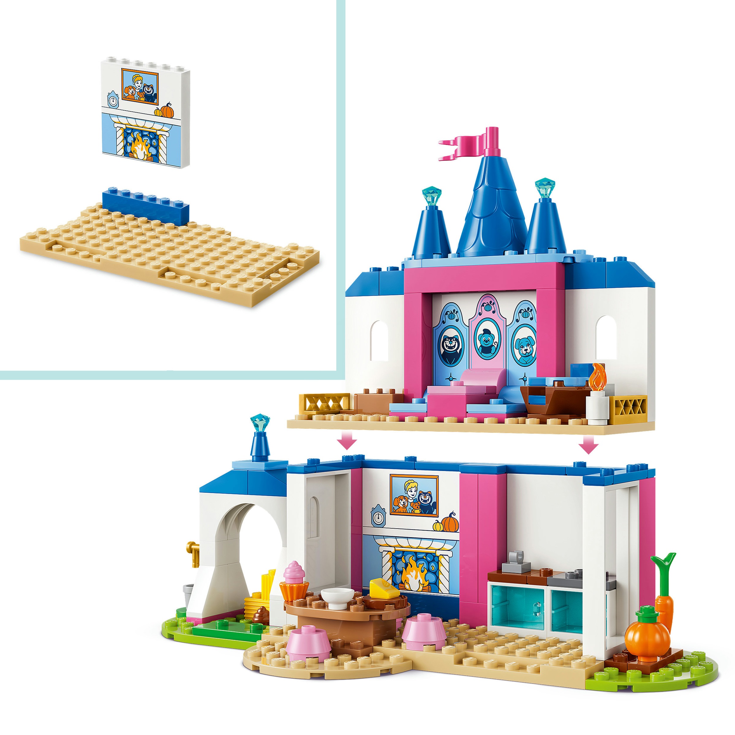LEGO® Konstruktionsspielsteine »Cinderellas Tierpalast (43283), LEGO Disney Princess« Made in Europe