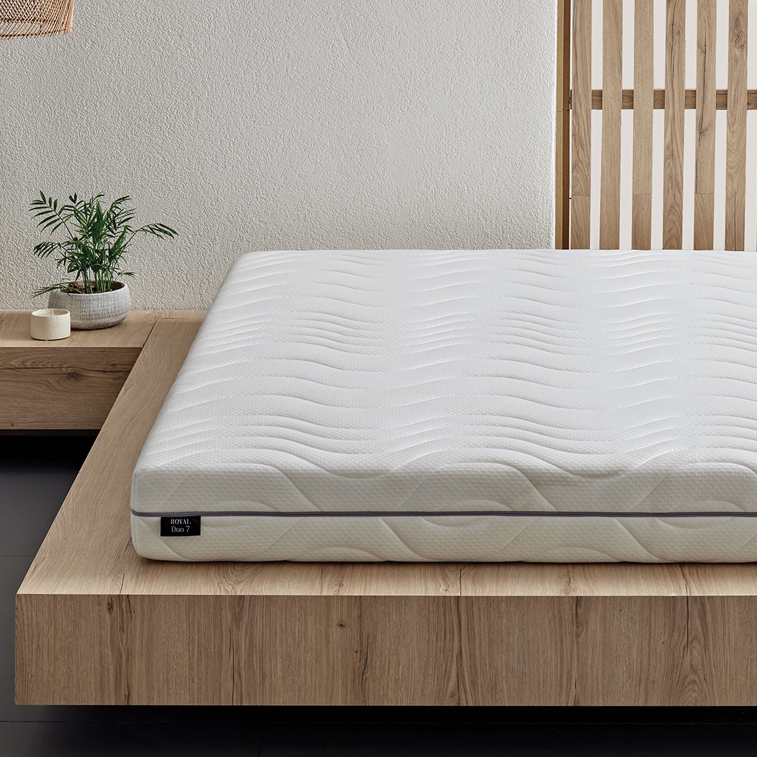 Yatas Bedding Taschenfederkernmatratze »Royal Duo 7 Slim, Matratze 90x200, 140x200 cm & weitere Größen«, 18 cm hoch, Raumgewicht: 28 kg/m³, 434 Federn, (1 St., 1-tlg.), 7-Zonen, H2 / H3, Wendematratze, ergonomisch, atmungsaktiv