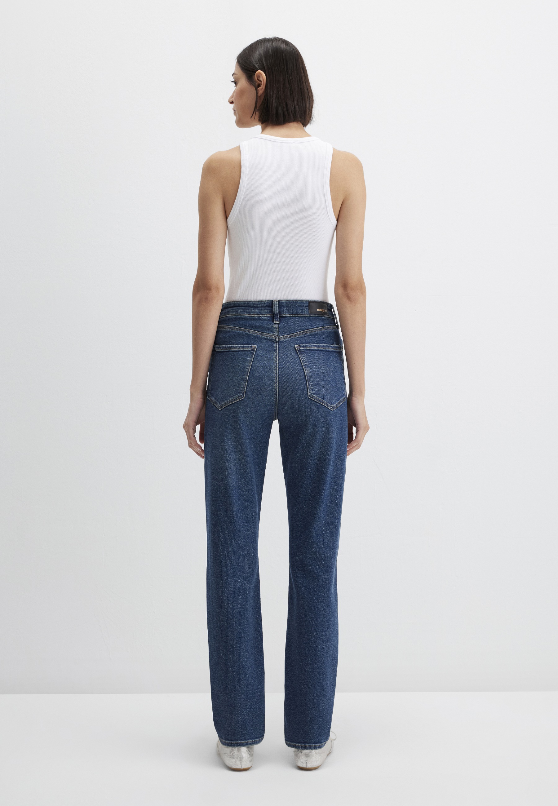Boyfriend-Jeans MAVI "STAR", Damen, Gr. 26, Länge 29, schwarz used gold shape, 92% Baumwolle, 7% Polyester, 1% Elasthan, normal normal, Jeans, Mom Jeans 3
