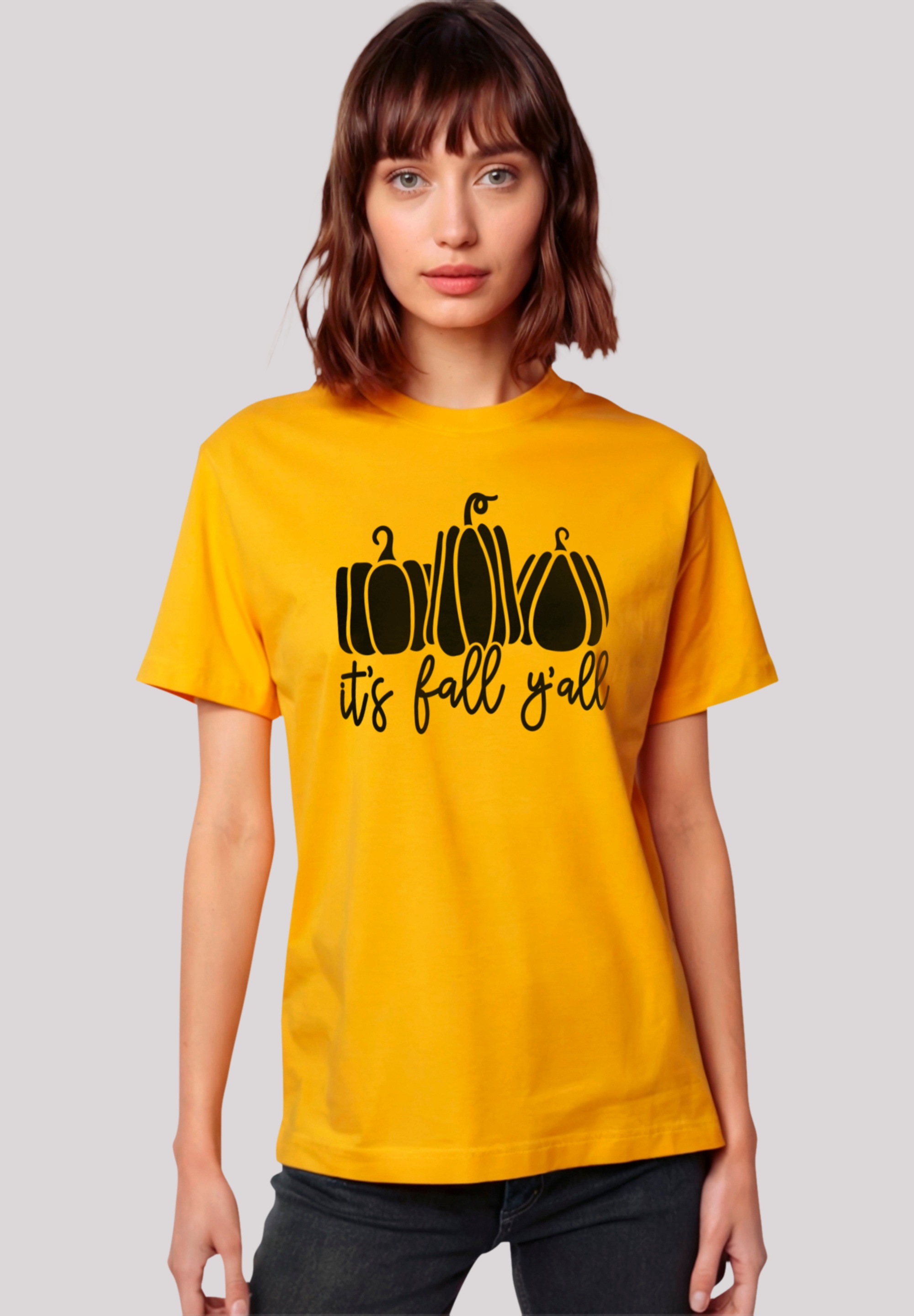 F4NT4STIC T-Shirt "Pumpkins Kürbis its Fall Herbst yall", Premium Qualität, günstig online kaufen