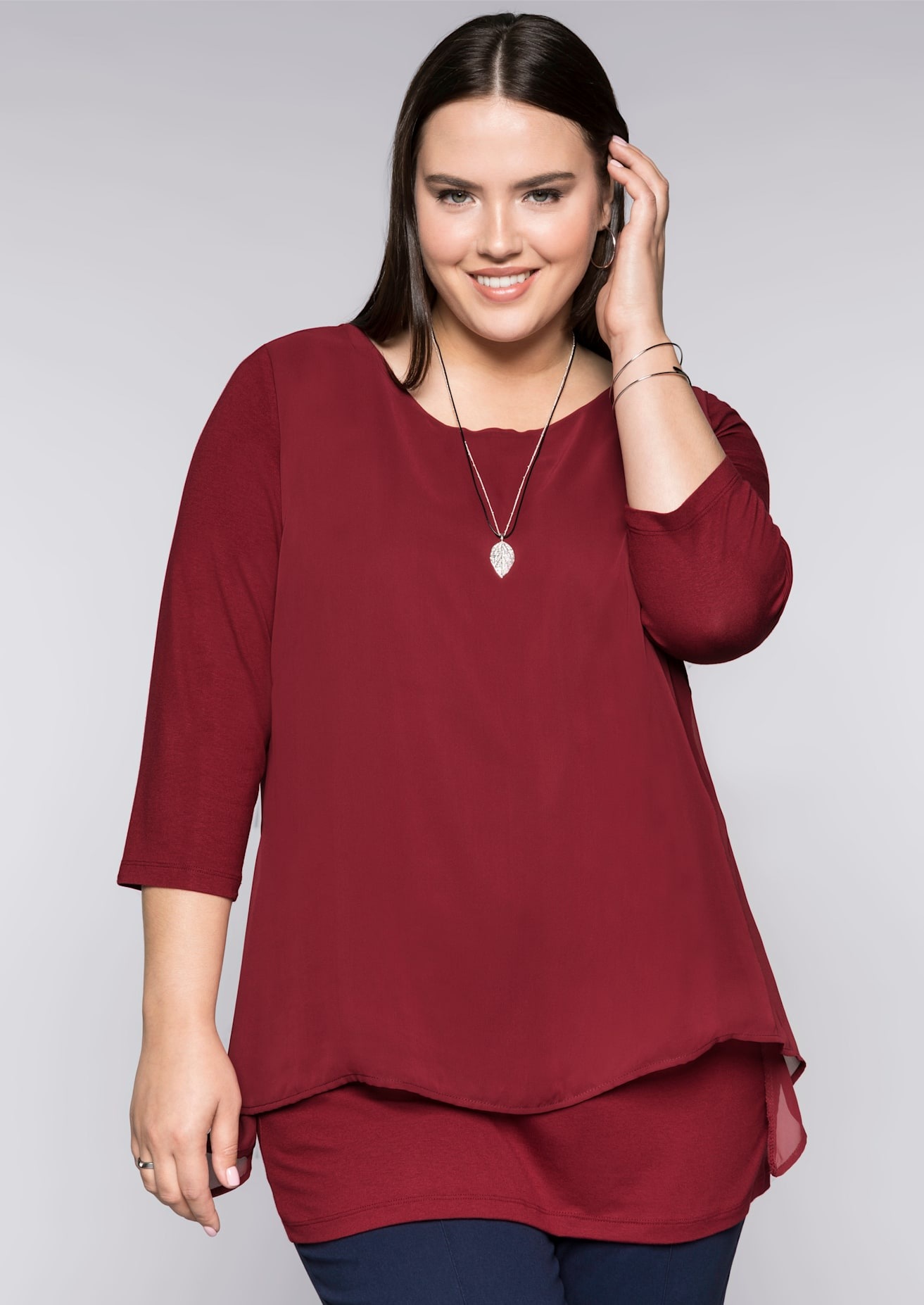 Sheego Blusenshirt "Blusenshirt", (1 tlg.) günstig online kaufen