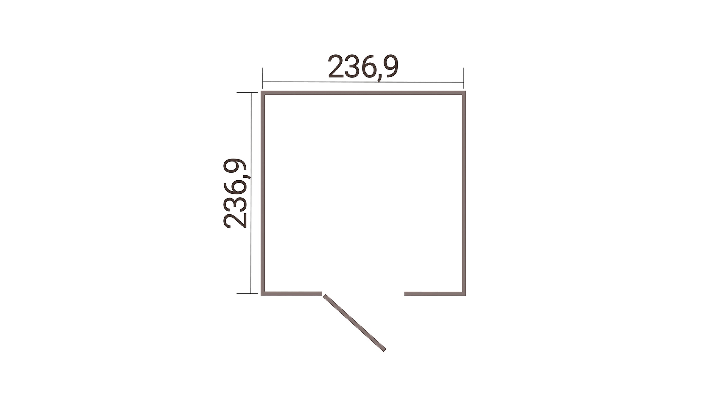 weka Gerätehaus »Gary 6« Metall pulverbeschichtet, Größe 6