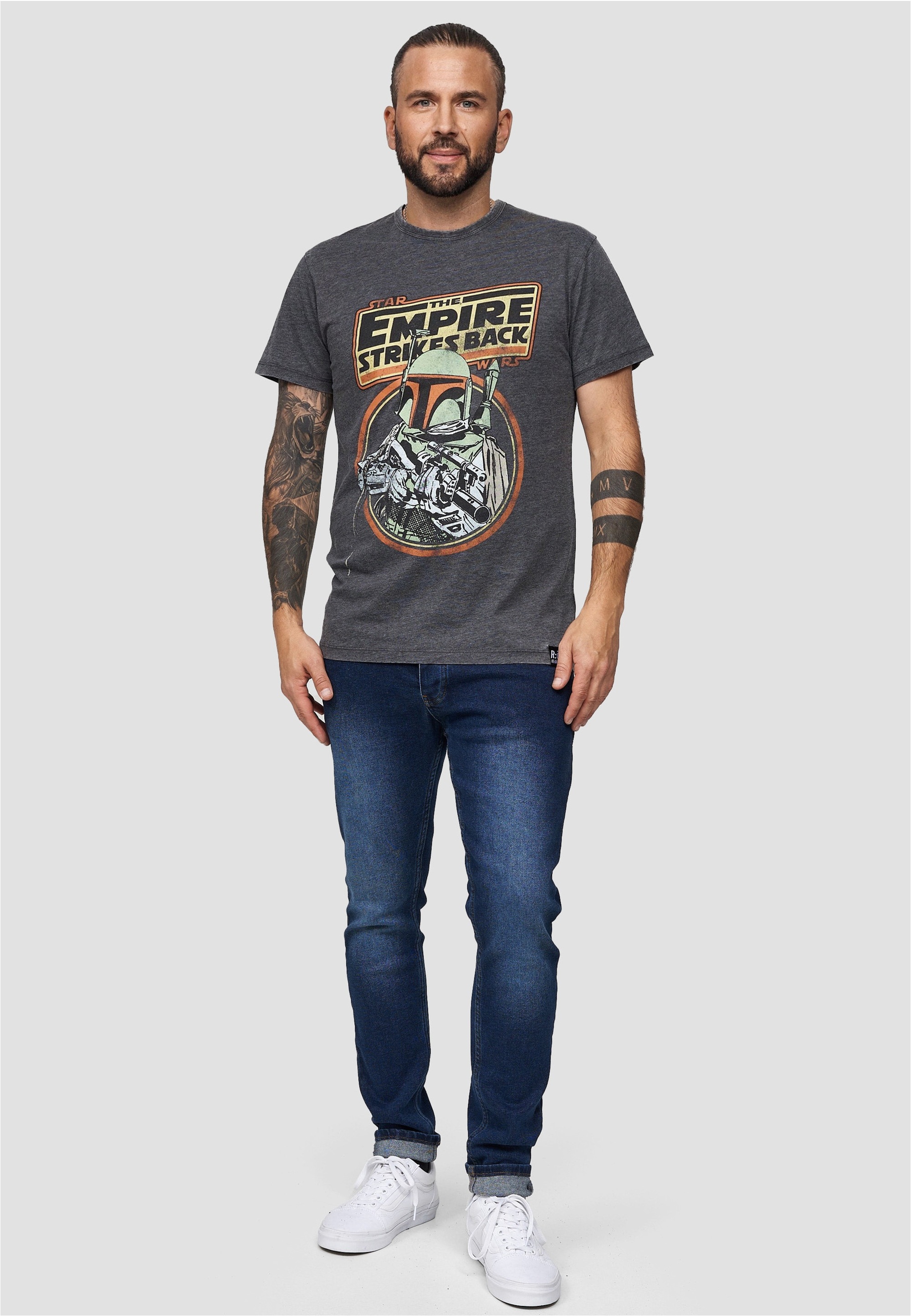 Recovered T-Shirt »Star Wars The Empire Strikes Back Boba Fett«, mit coolem Boba Fett-Print