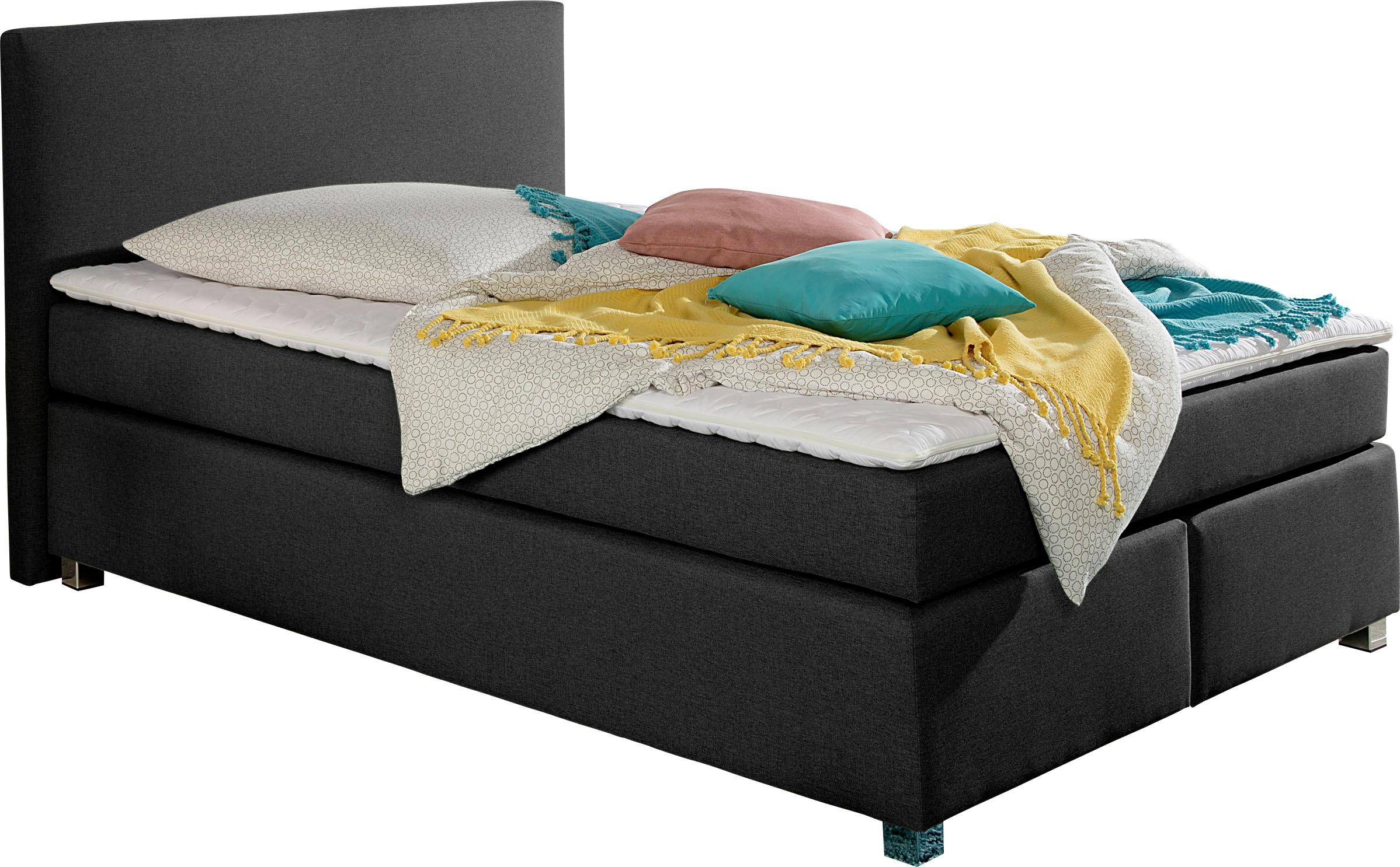 Home affaire Boxspringbett "Eliana" inkl. Topper, in 4 Breiten, 3 Matratzen günstig online kaufen