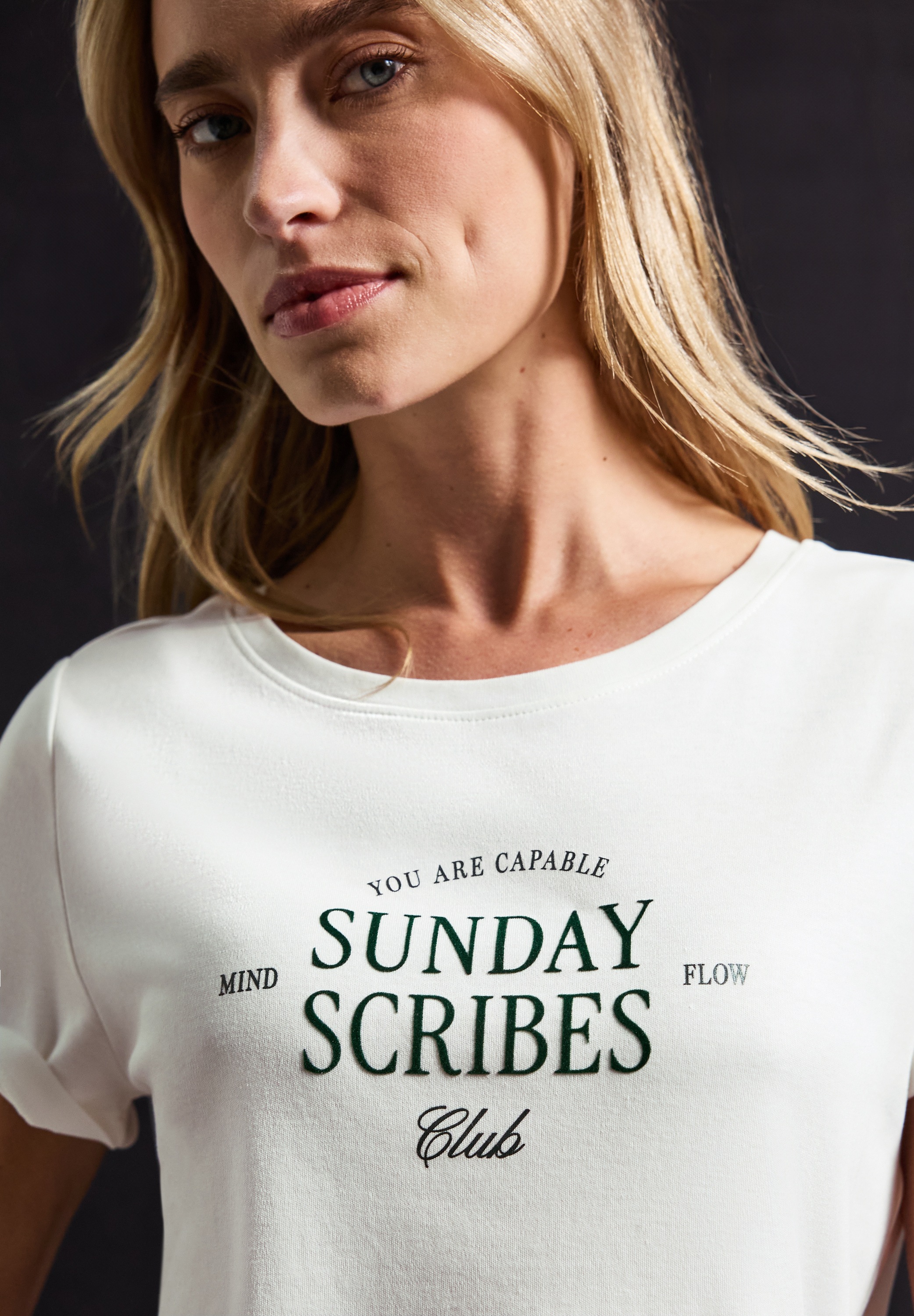 STREET ONE T-Shirt mit Wording-Print günstig online kaufen